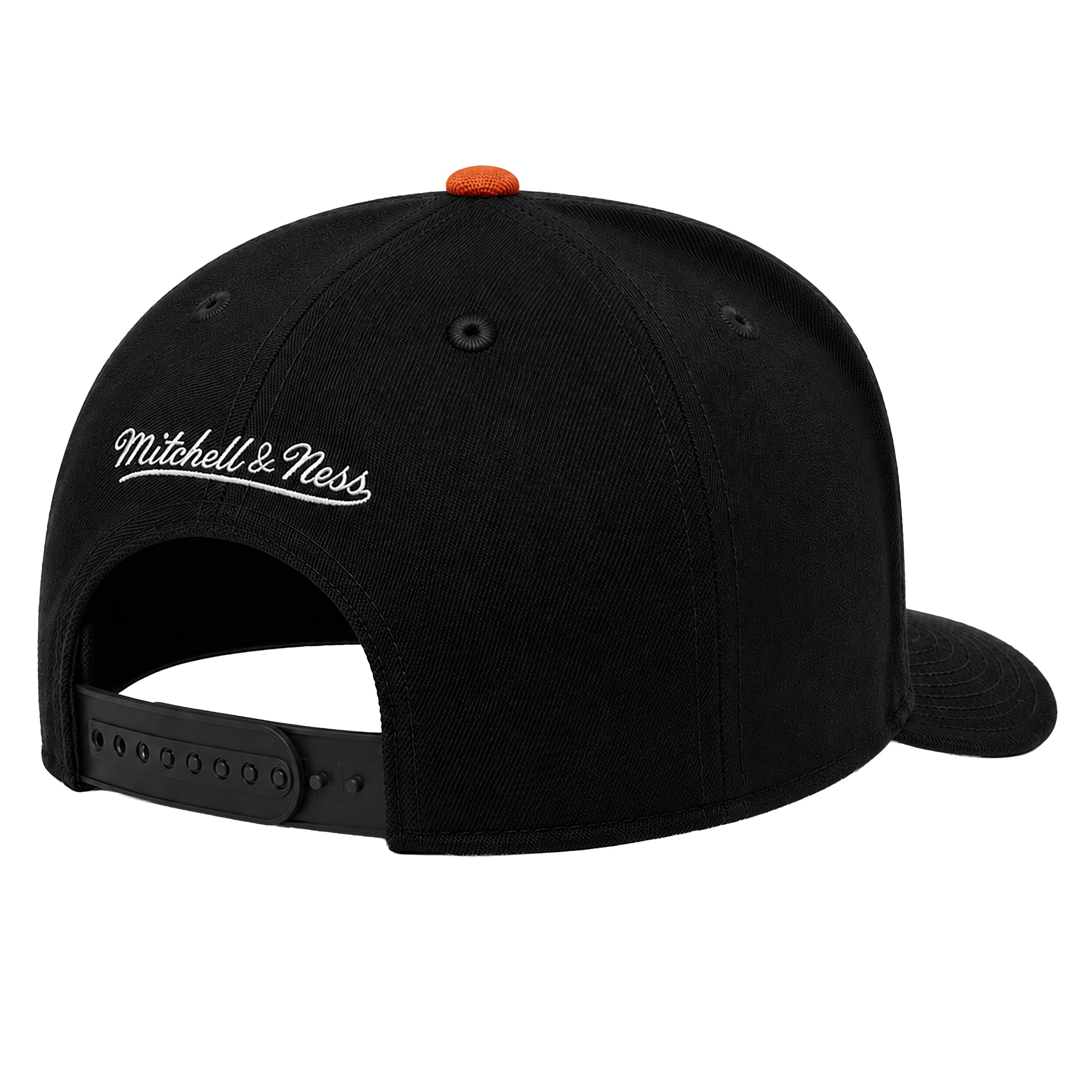 Men's Mitchell & Ness Black New York Knicks Legendary Home A-Frame Snapback
