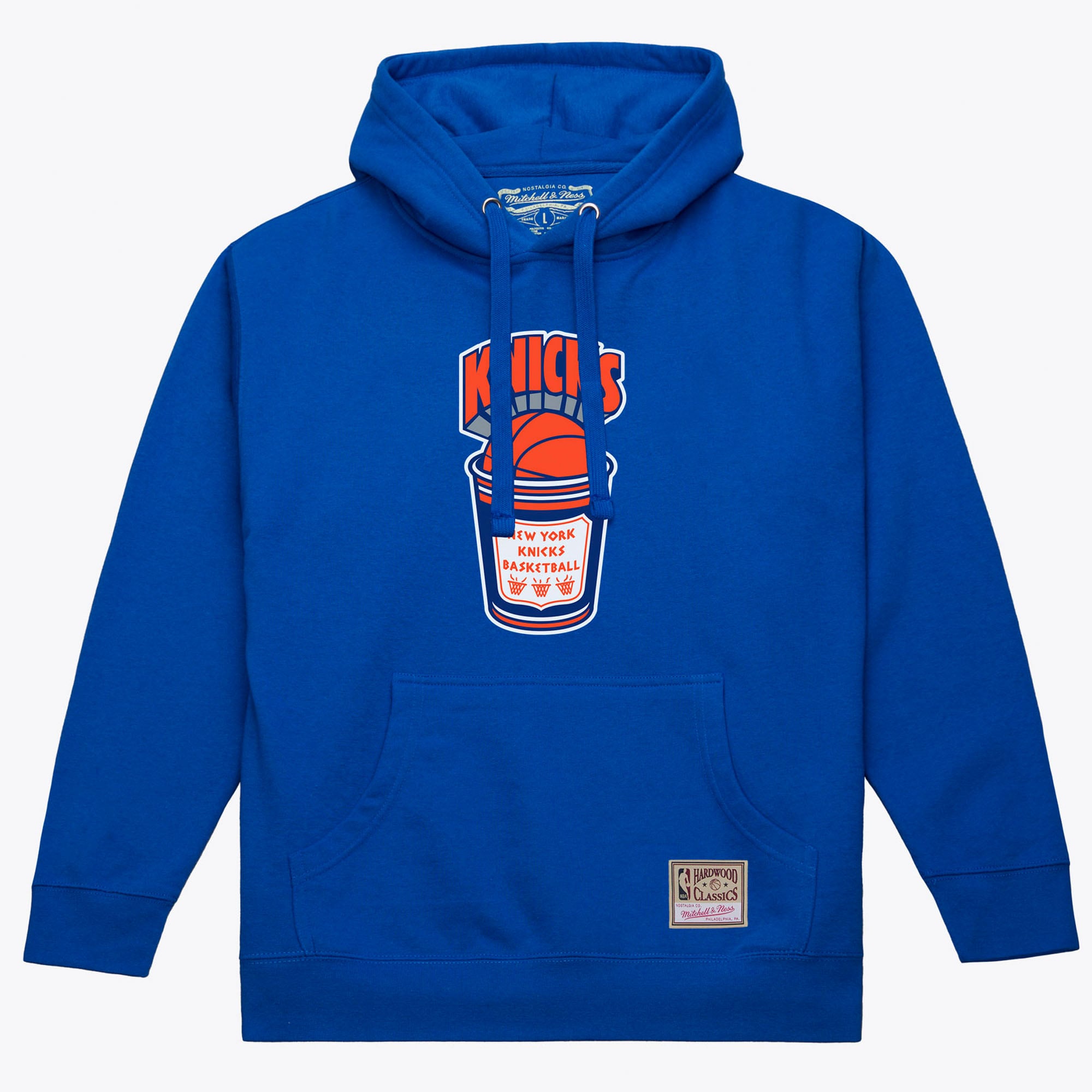 Sweat à capuche Mitchell & Ness bleu New York Knicks pour homme