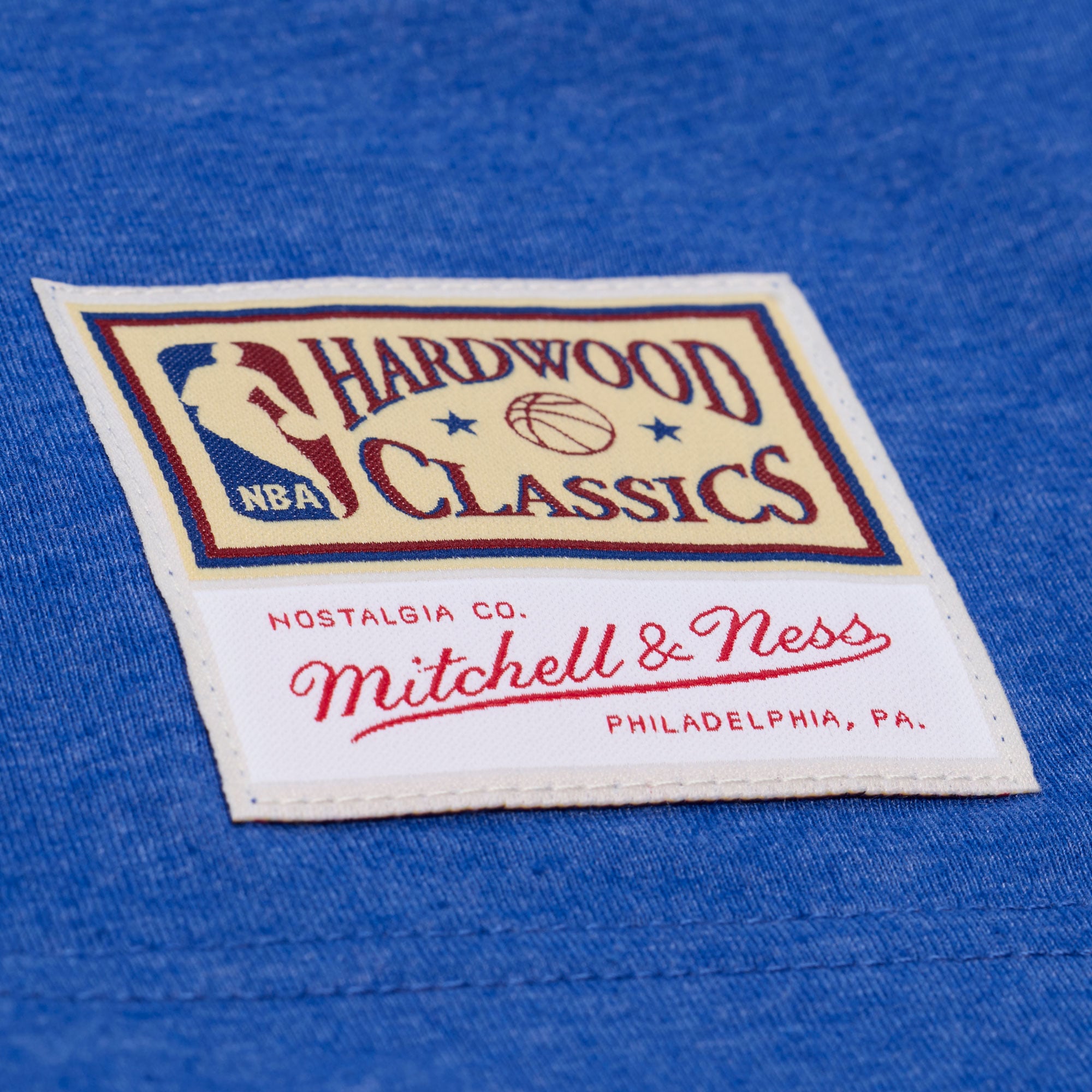 T-shirt classique Mitchell & Ness bleu New York Knicks pour homme