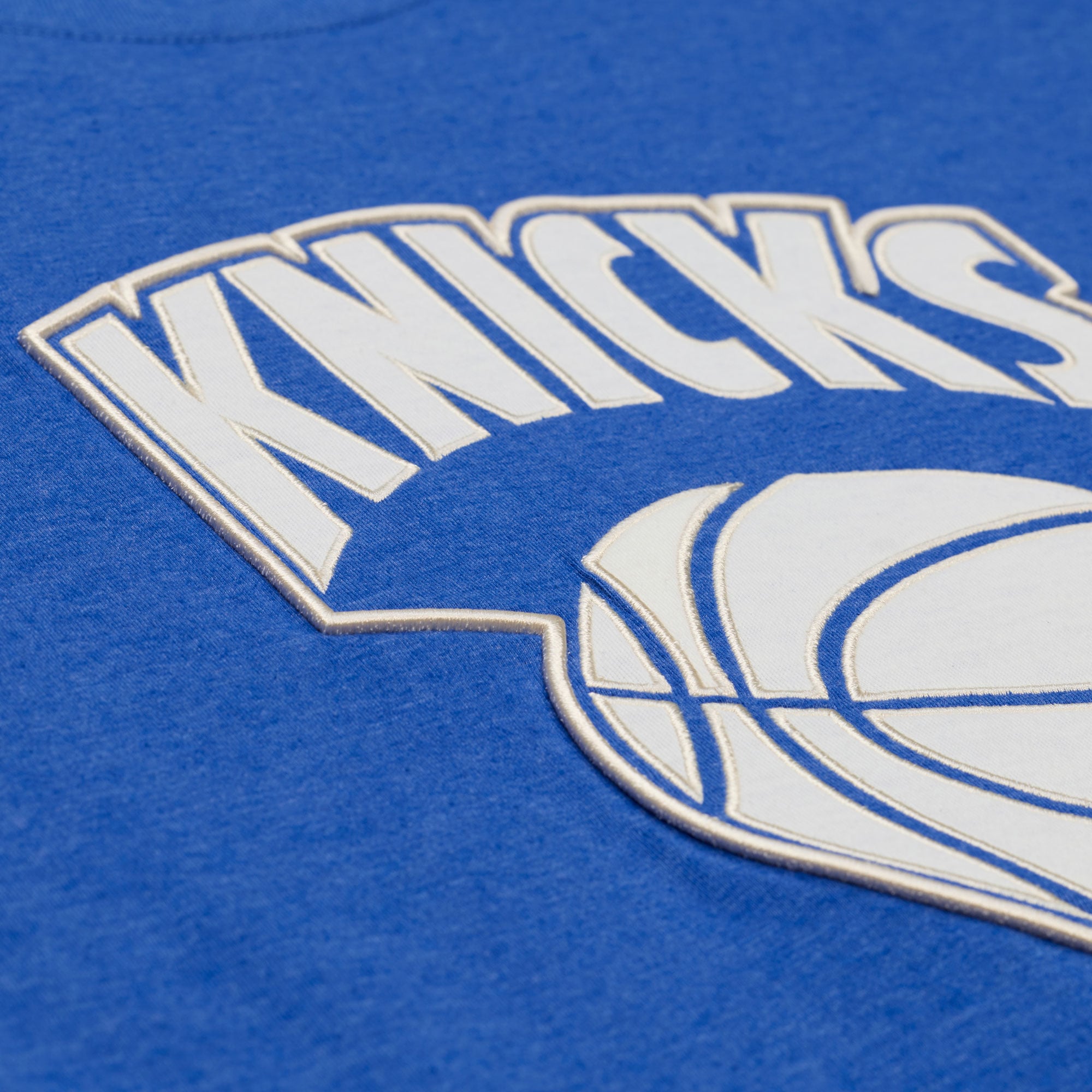 T-shirt classique Mitchell & Ness bleu New York Knicks pour homme