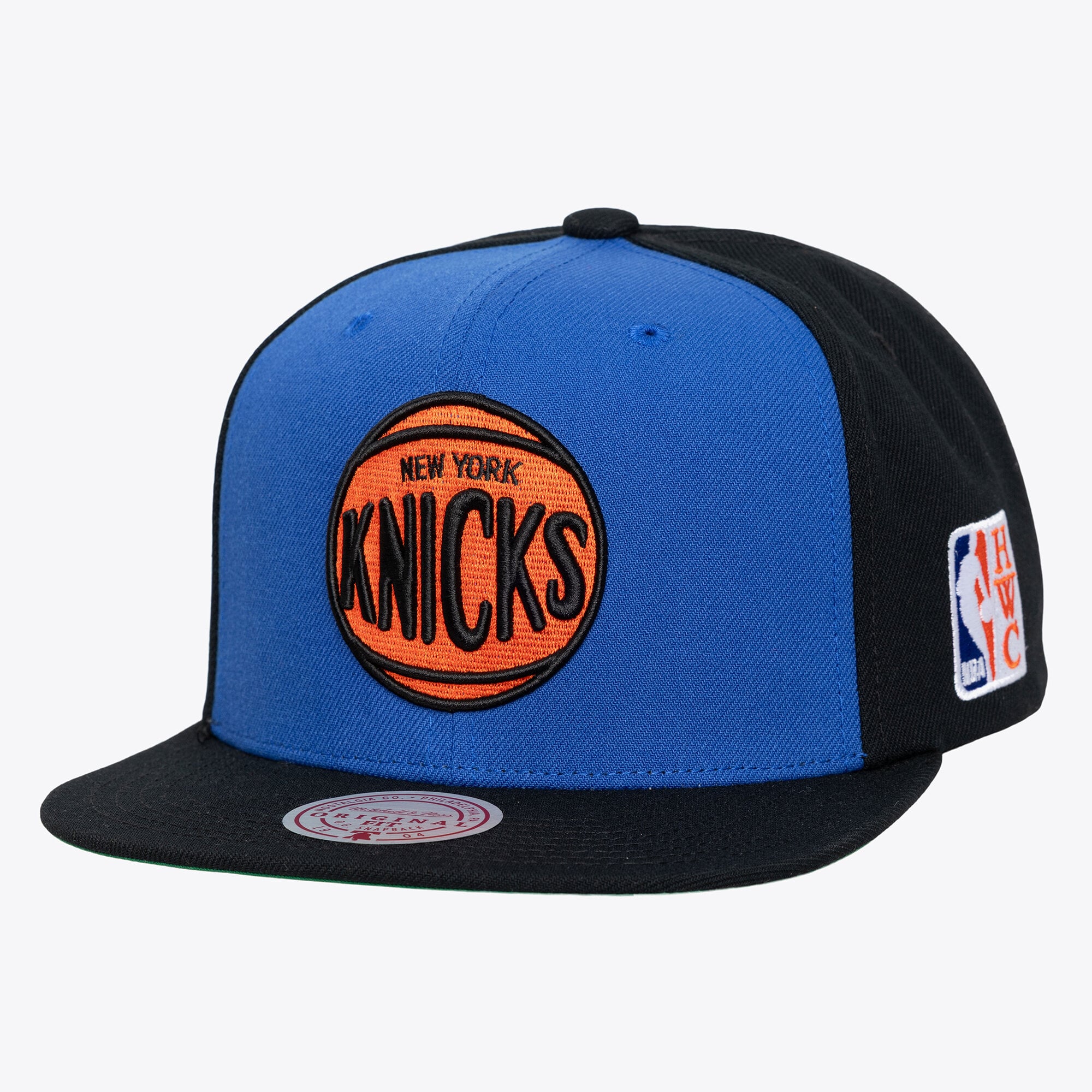 Men's Mitchell & Ness  Blue New York Knicks Hardwood Classics Legendary Home Snapback Hat