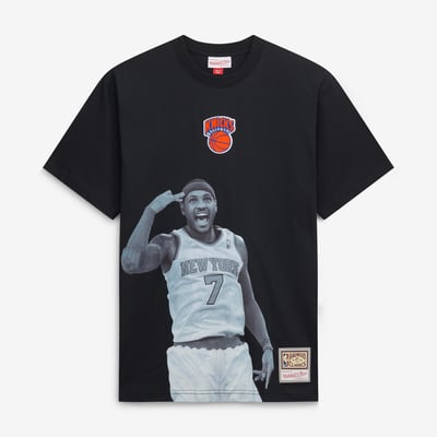 Carmelo Anthony New York Knicks Mitchell & Ness Hardwood Classics Player T-Shirt - Black