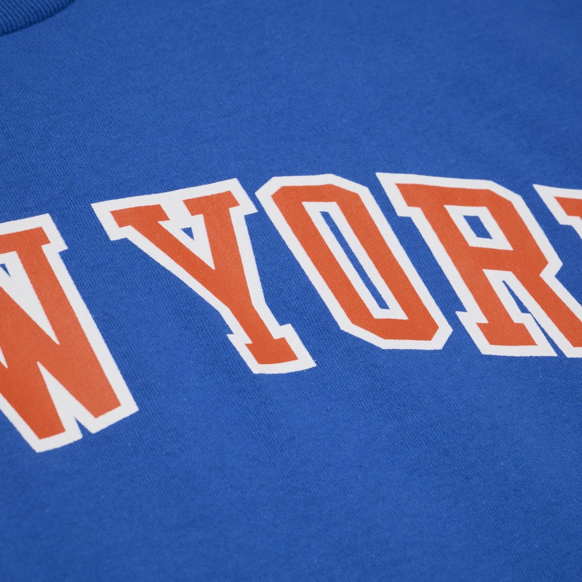 Men's Mitchell & Ness Carmelo Anthony Blue New York Knicks Hardwood Classics Name Number Classic T-Shirt