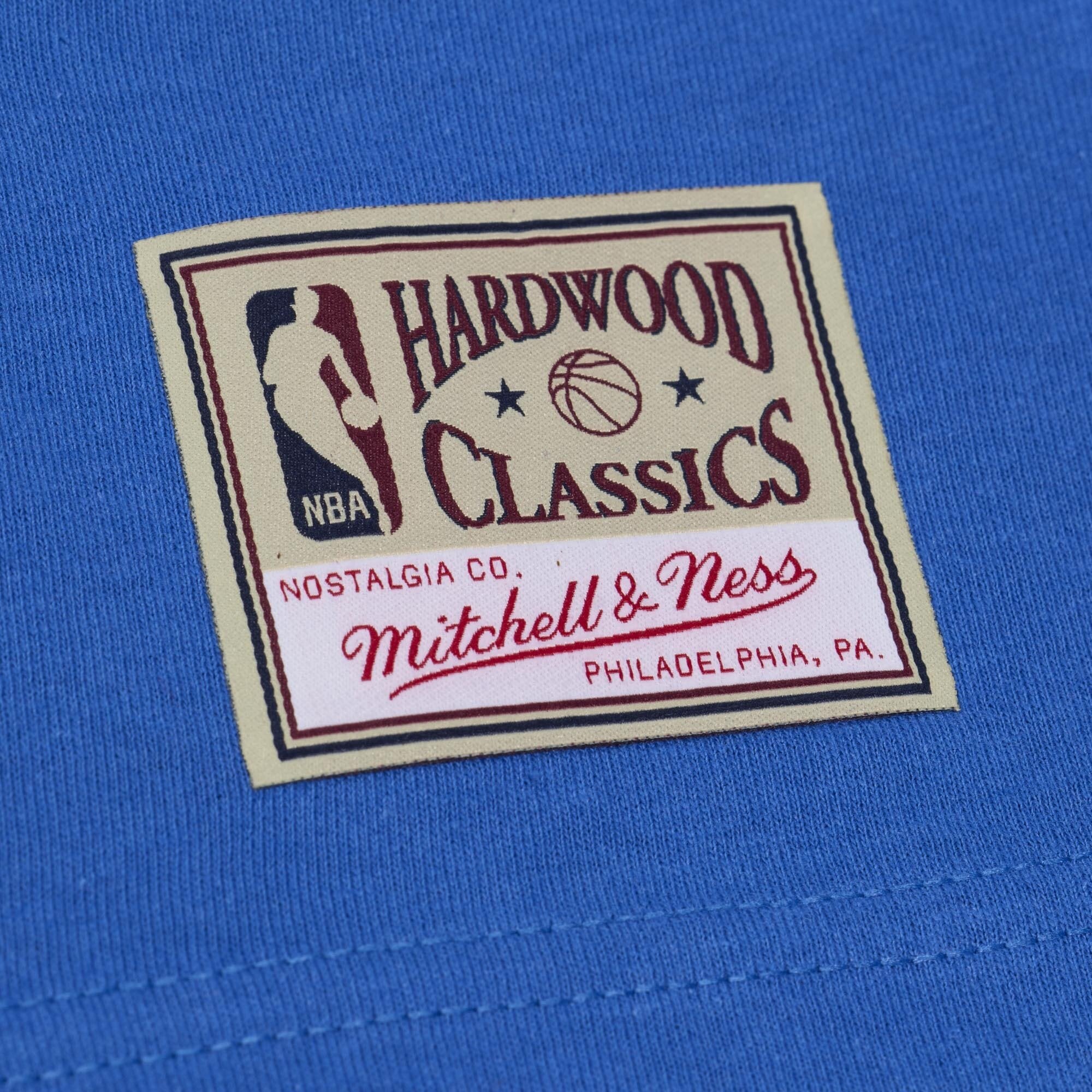 Men's Mitchell & Ness Carmelo Anthony Blue New York Knicks Hardwood Classics Name Number Classic T-Shirt