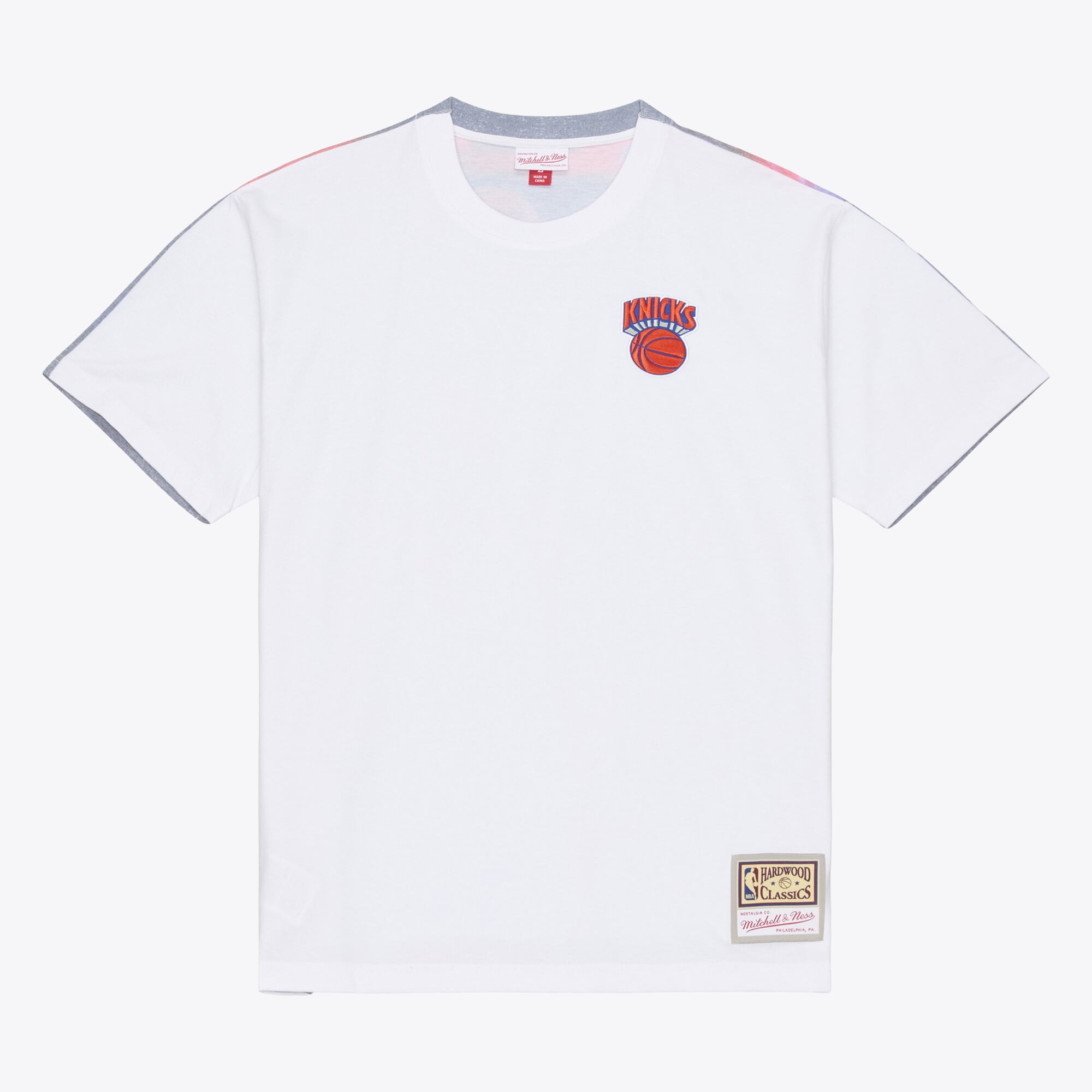T-shirt sublimé Mitchell & Ness Carmelo Anthony White New York Knicks Hardwood Classics pour homme
