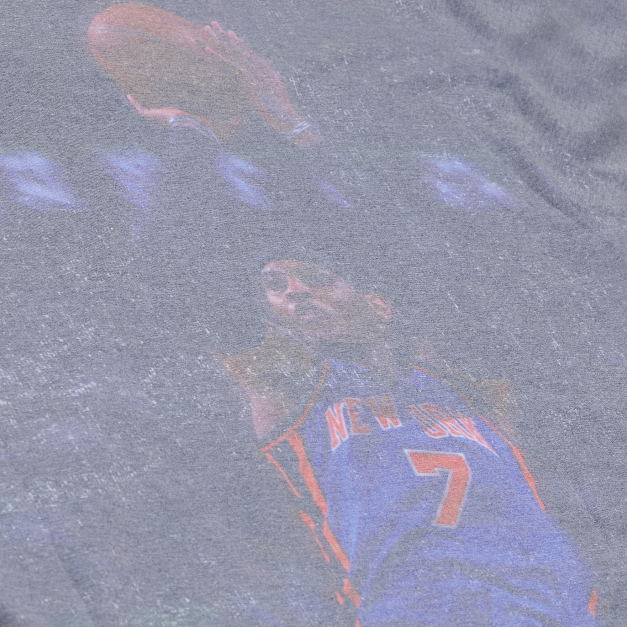 T-shirt sublimé Mitchell & Ness Carmelo Anthony White New York Knicks Hardwood Classics pour homme