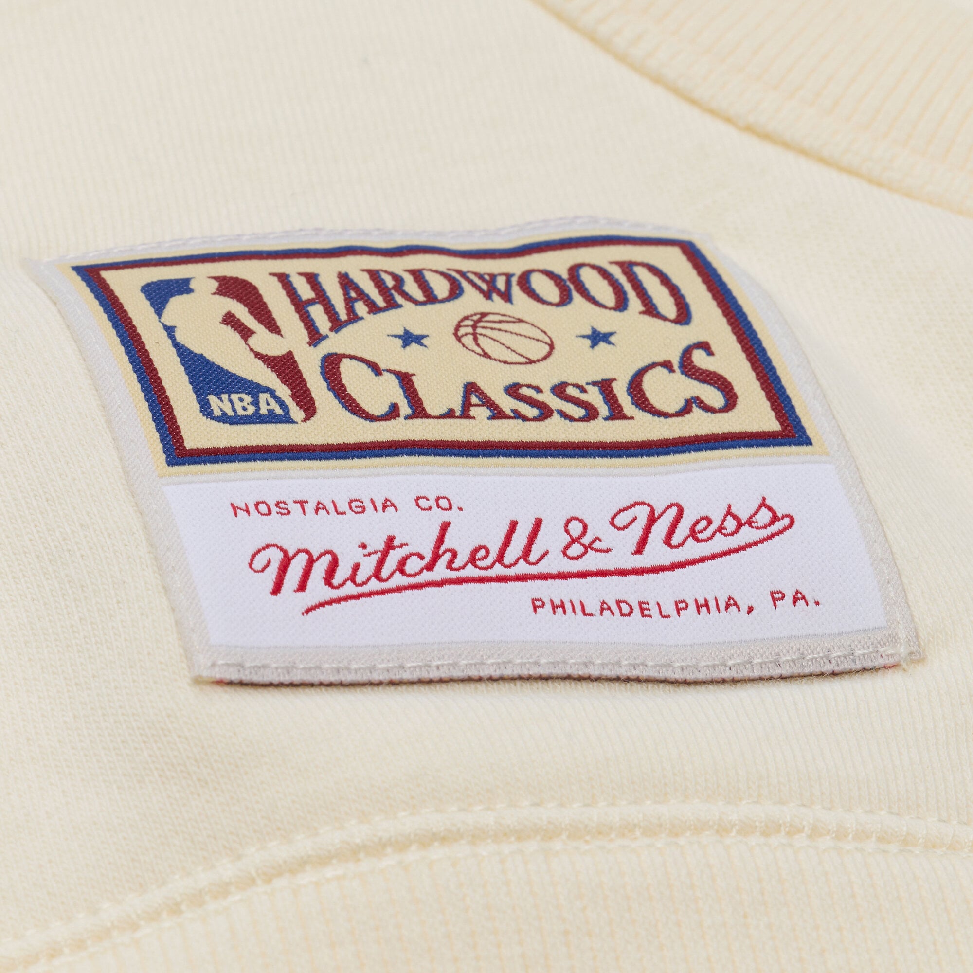 Men's Mitchell & Ness Cream New York Knicks Walk-Off Fleece Hoodie