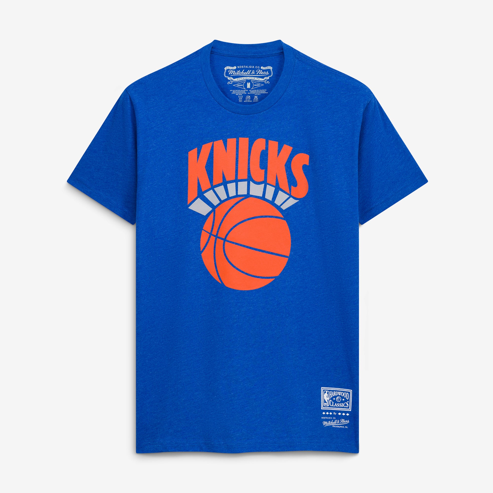 T-shirt Mitchell & Ness Heather Blue New York Knicks MVP pour homme