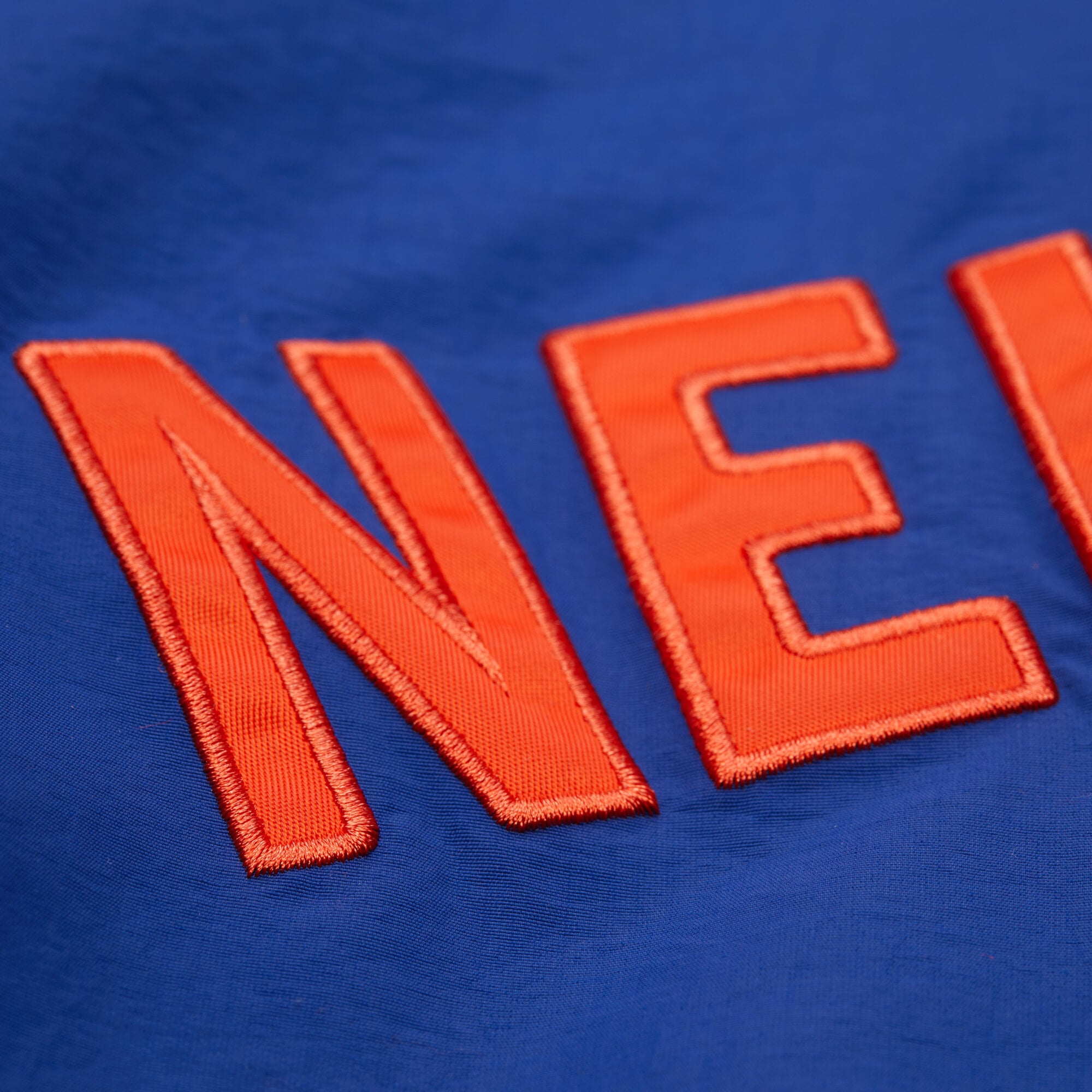 Men's Mitchell & Ness  Royal New York Knicks Classic V-Neck Pullover Jacket