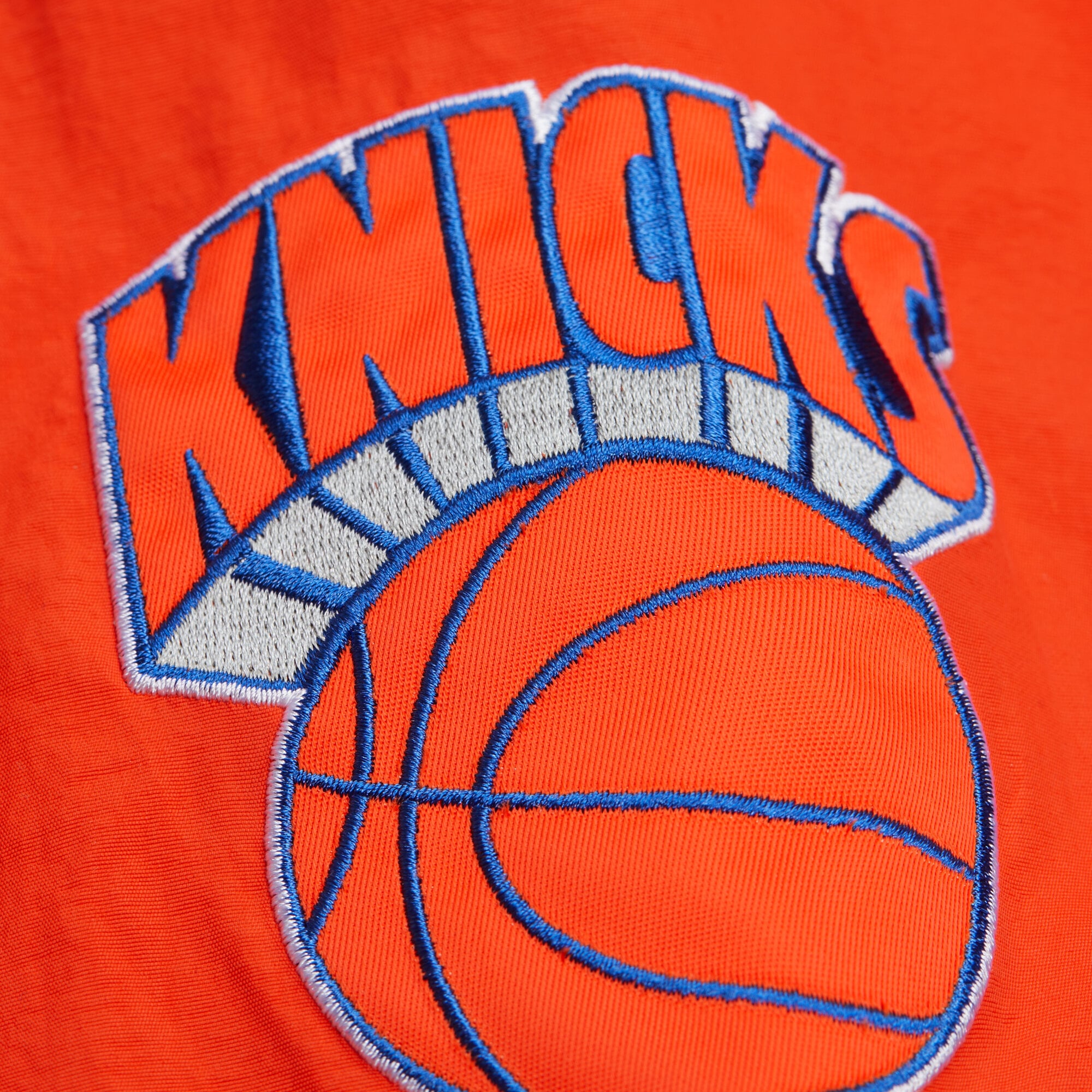 Men's Mitchell & Ness  Royal New York Knicks Classic V-Neck Pullover Jacket