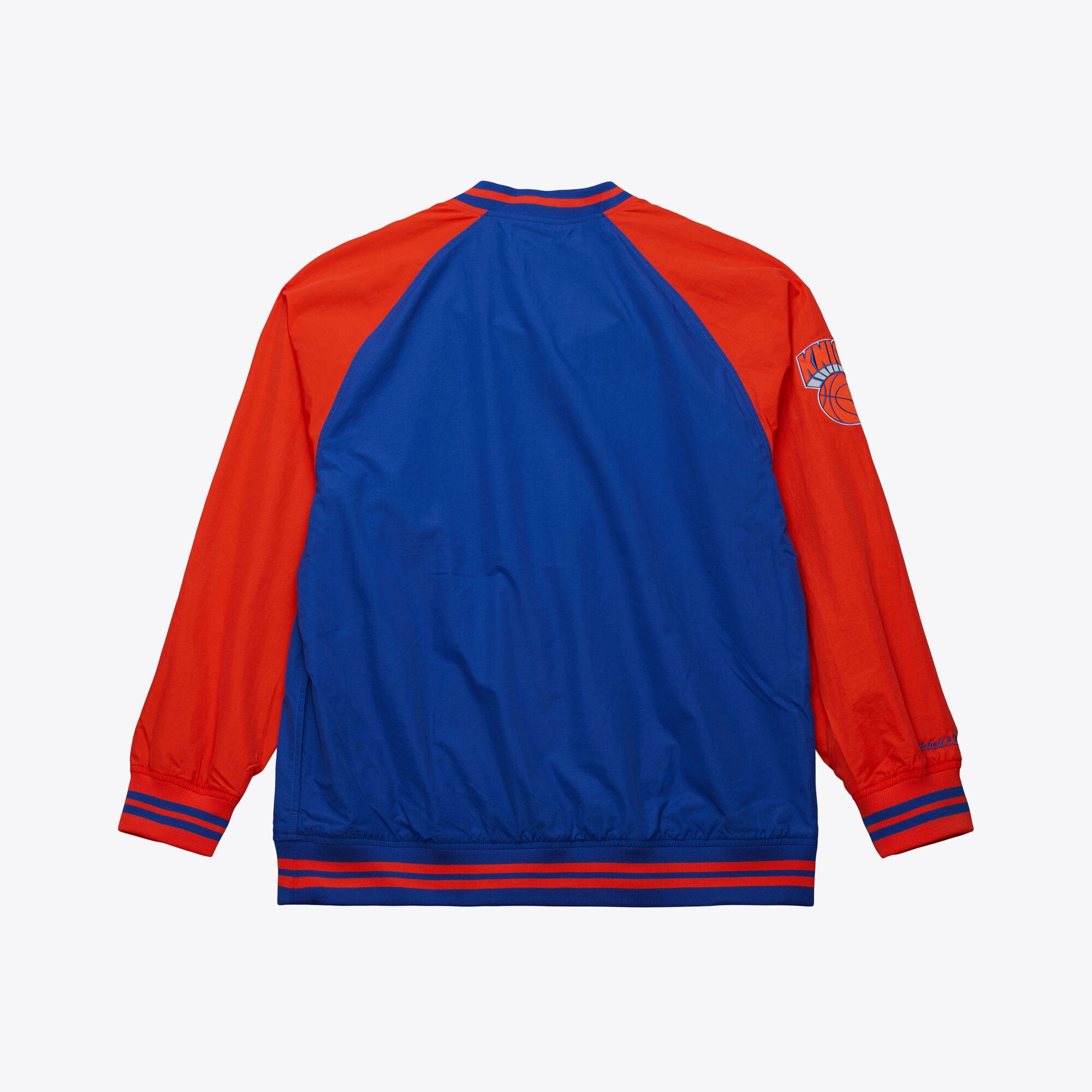Veste pull classique à col en V Mitchell & Ness Royal New York Knicks pour homme
