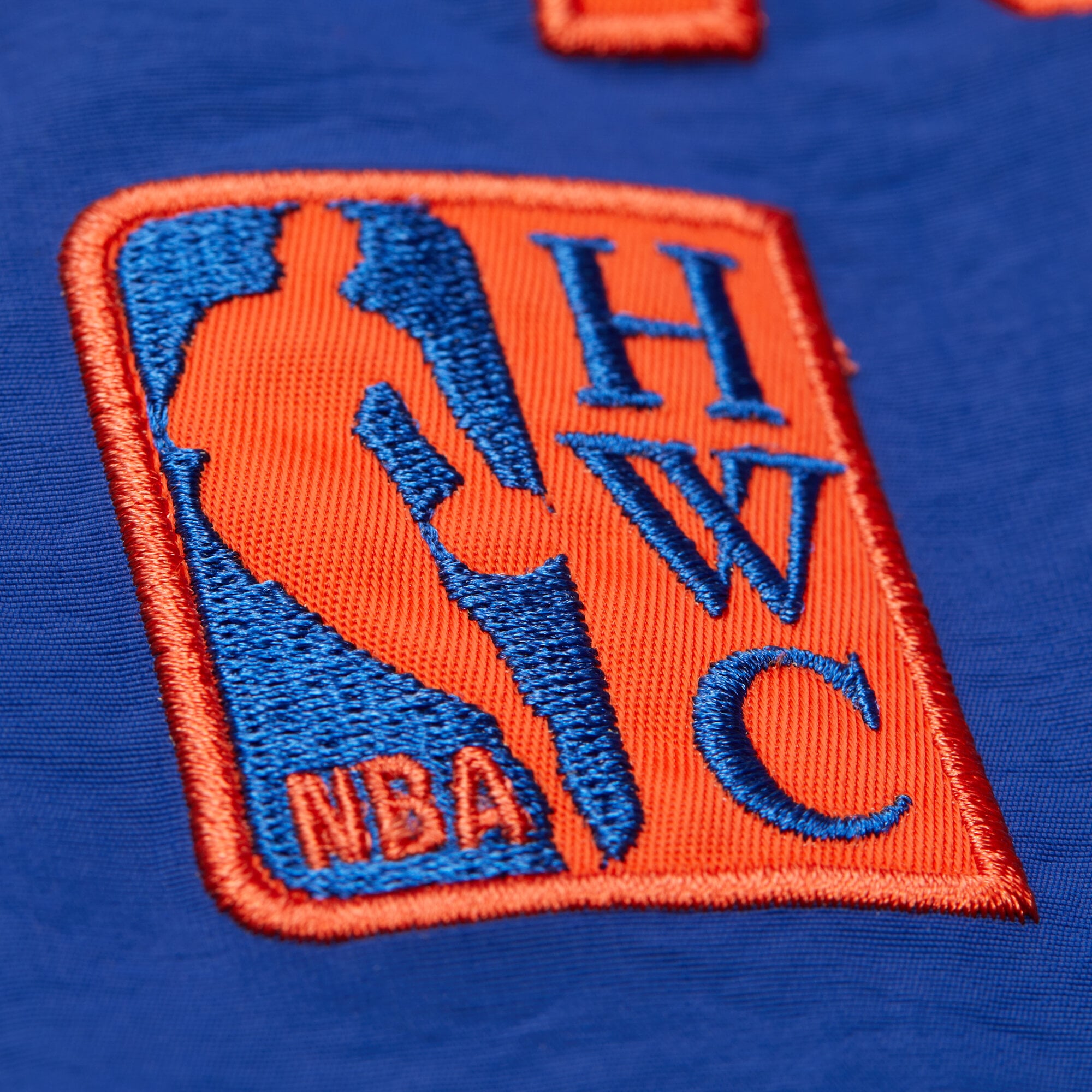 Veste pull classique à col en V Mitchell & Ness Royal New York Knicks pour homme