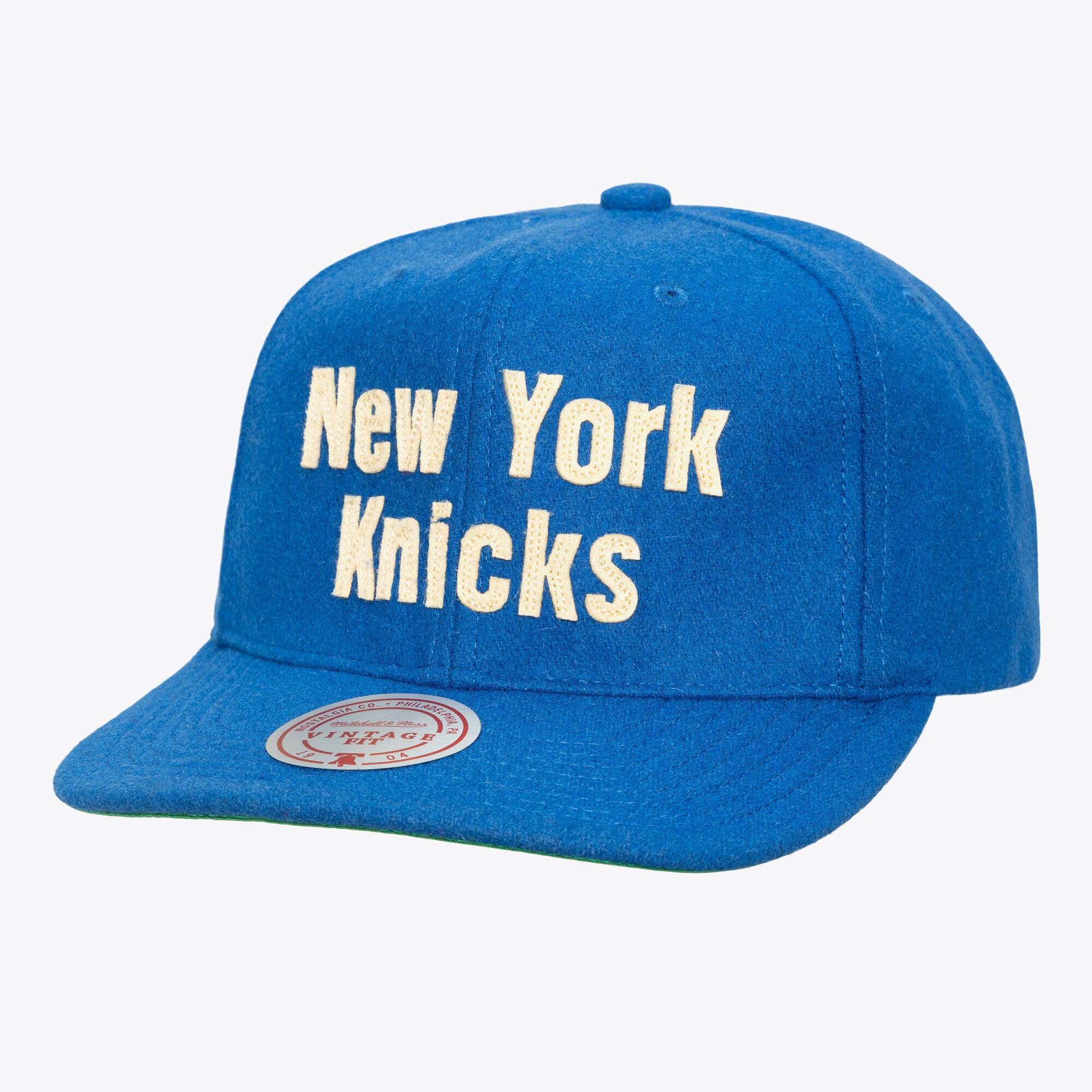 Casquette ajustable Mitchell & Ness Royal New York Knicks Hardwood Classics Retro Roots Vintage pour homme