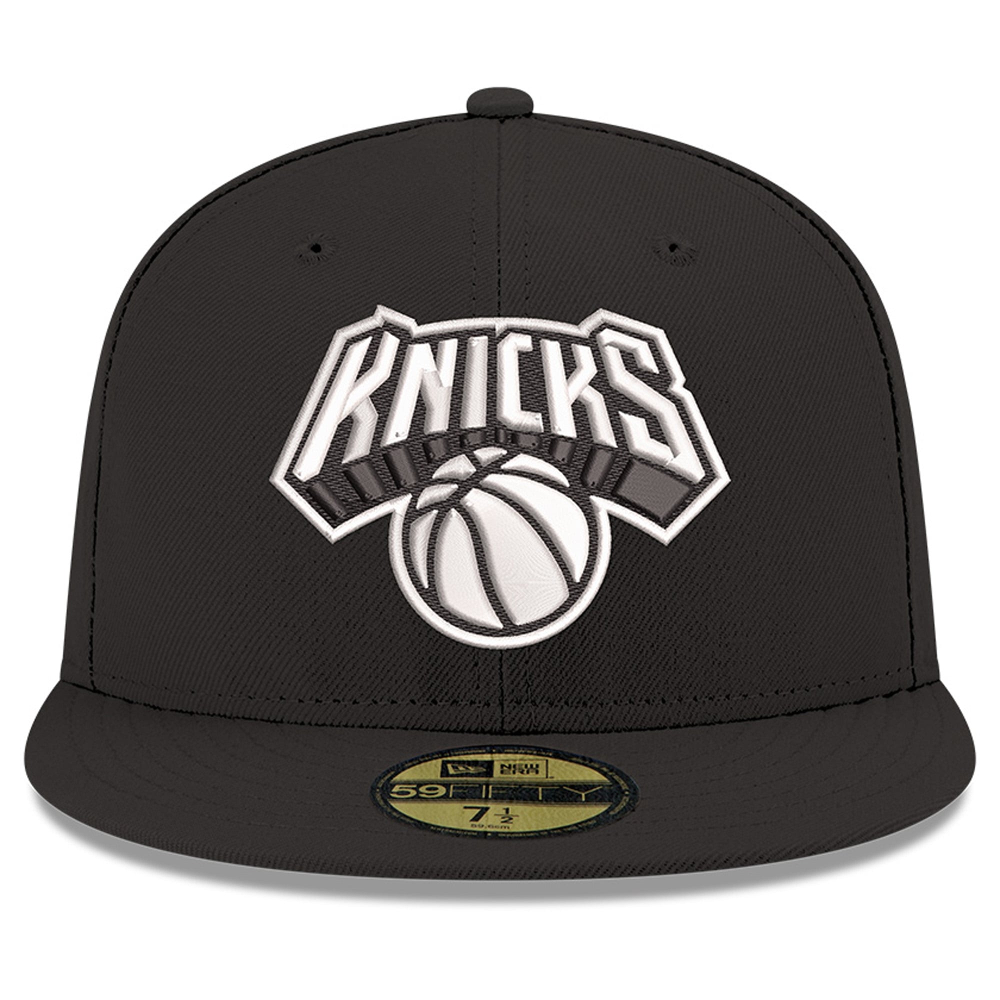 Men's New Era Black York Knicks 59FIFTY Fitted Hat
