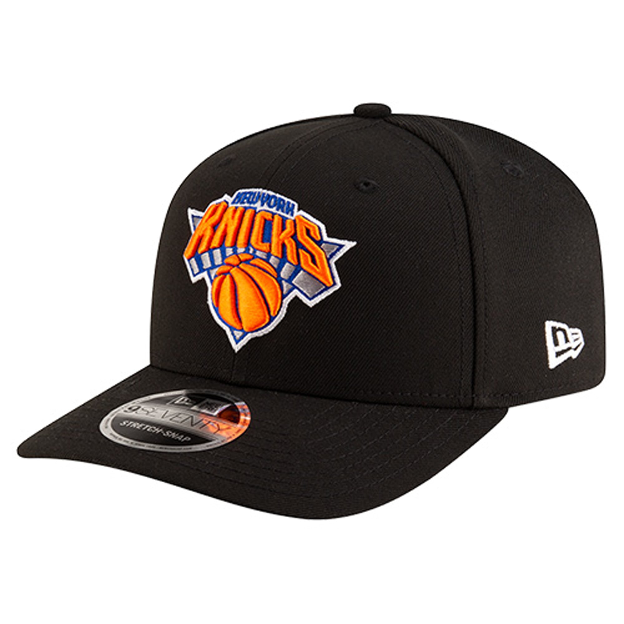 Men's New York Knicks New Era Black 9SEVENTY Stock Adjustable Hat
