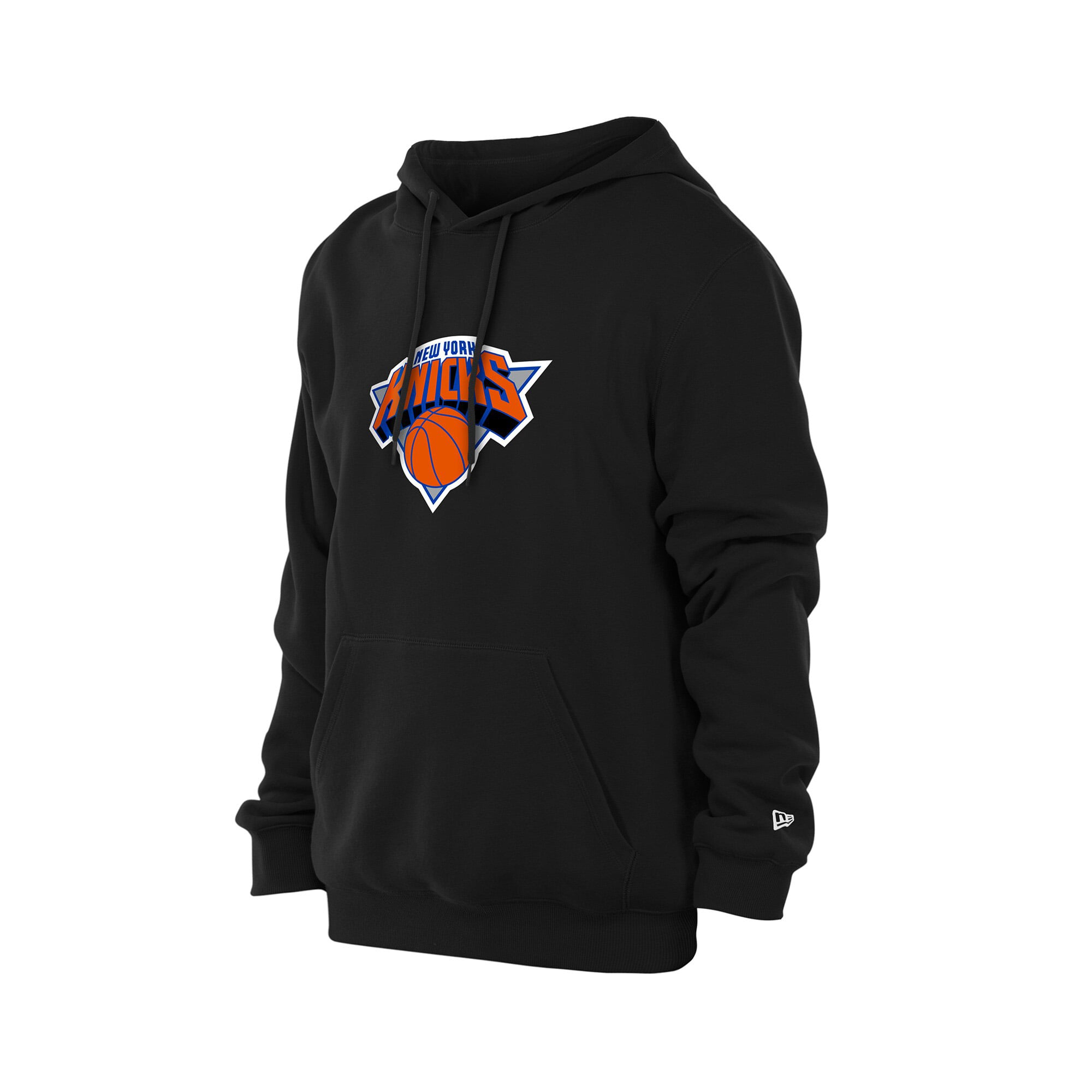 Sweat à capuche New Era noir pour homme, logo York Knicks devant et derrière