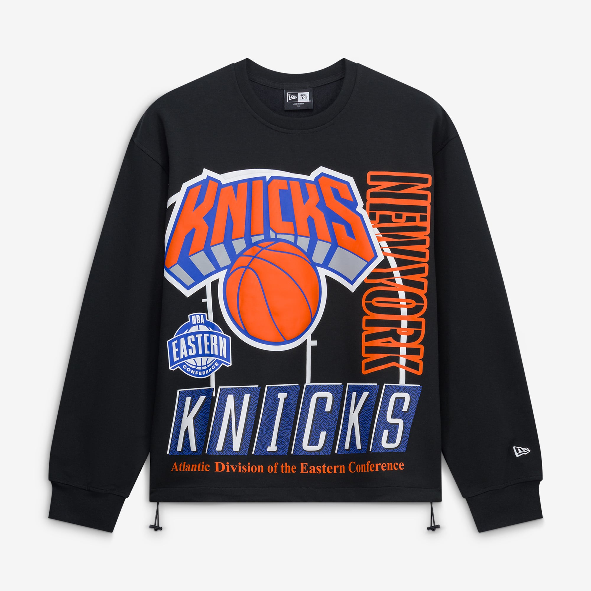 Men's New Era  Black York Knicks Leisure Collection Stretch Fleece Sweatshirt