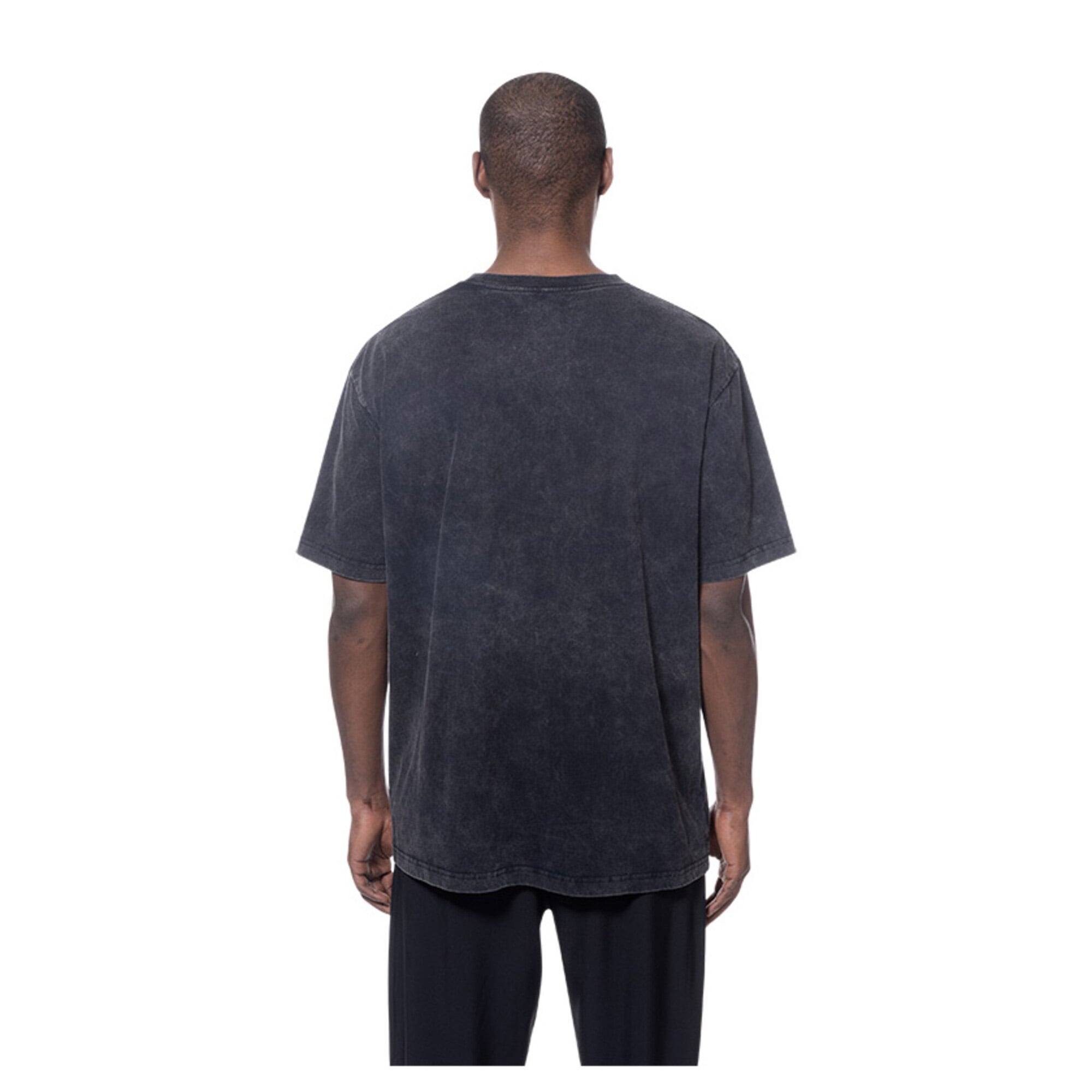 T-shirt New Era noir pour homme, collection York Knicks Lifestyle Capsule Lightning Round, délavage minéral