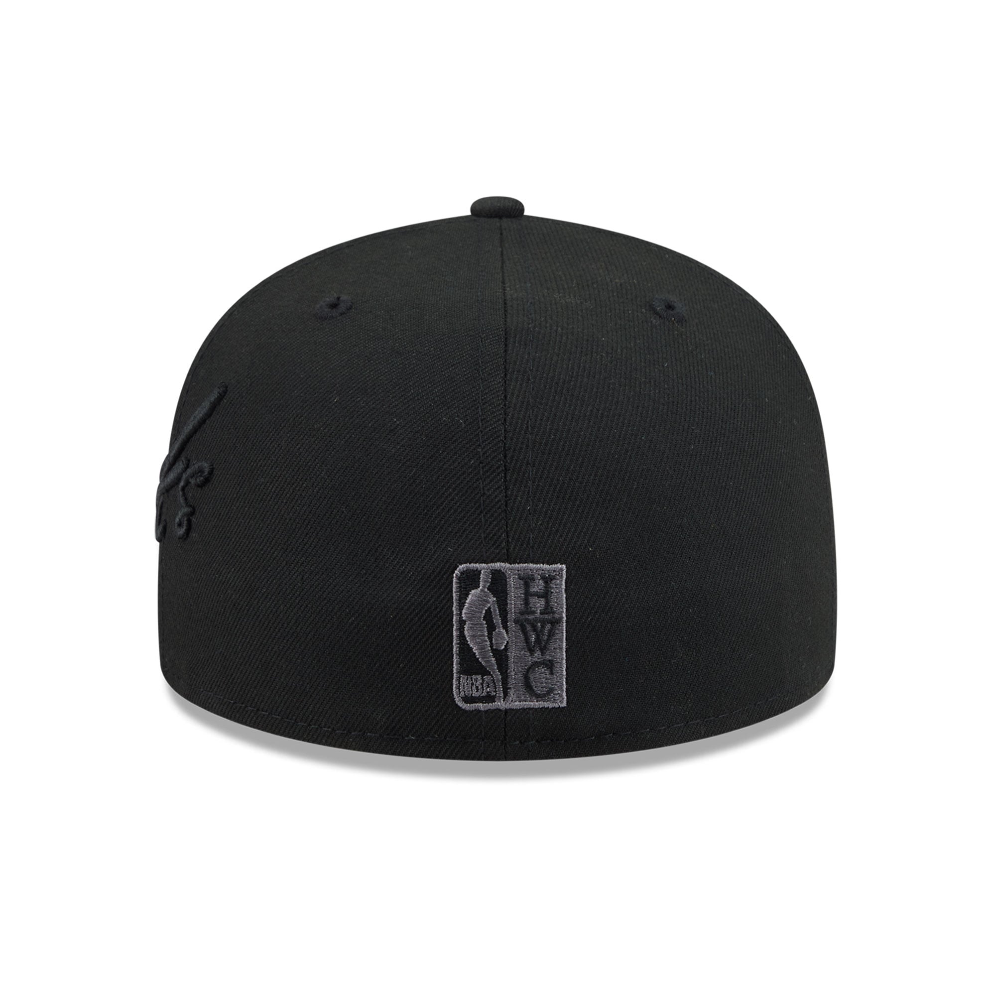 Casquette ajustée New Era 59FIFTY noire pour homme, logo York Knicks sur le côté.