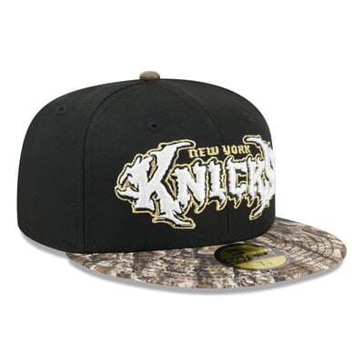  New York Knicks New Era Thrilla 59FIFTY Fitted Hat - Black