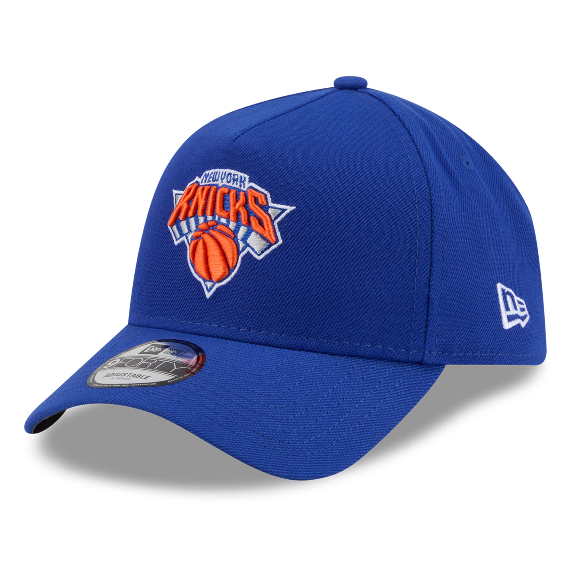 Casquette ajustable New Era bleue New York Knicks 2026 Champions NBA A-Frame 9FORTY pour homme