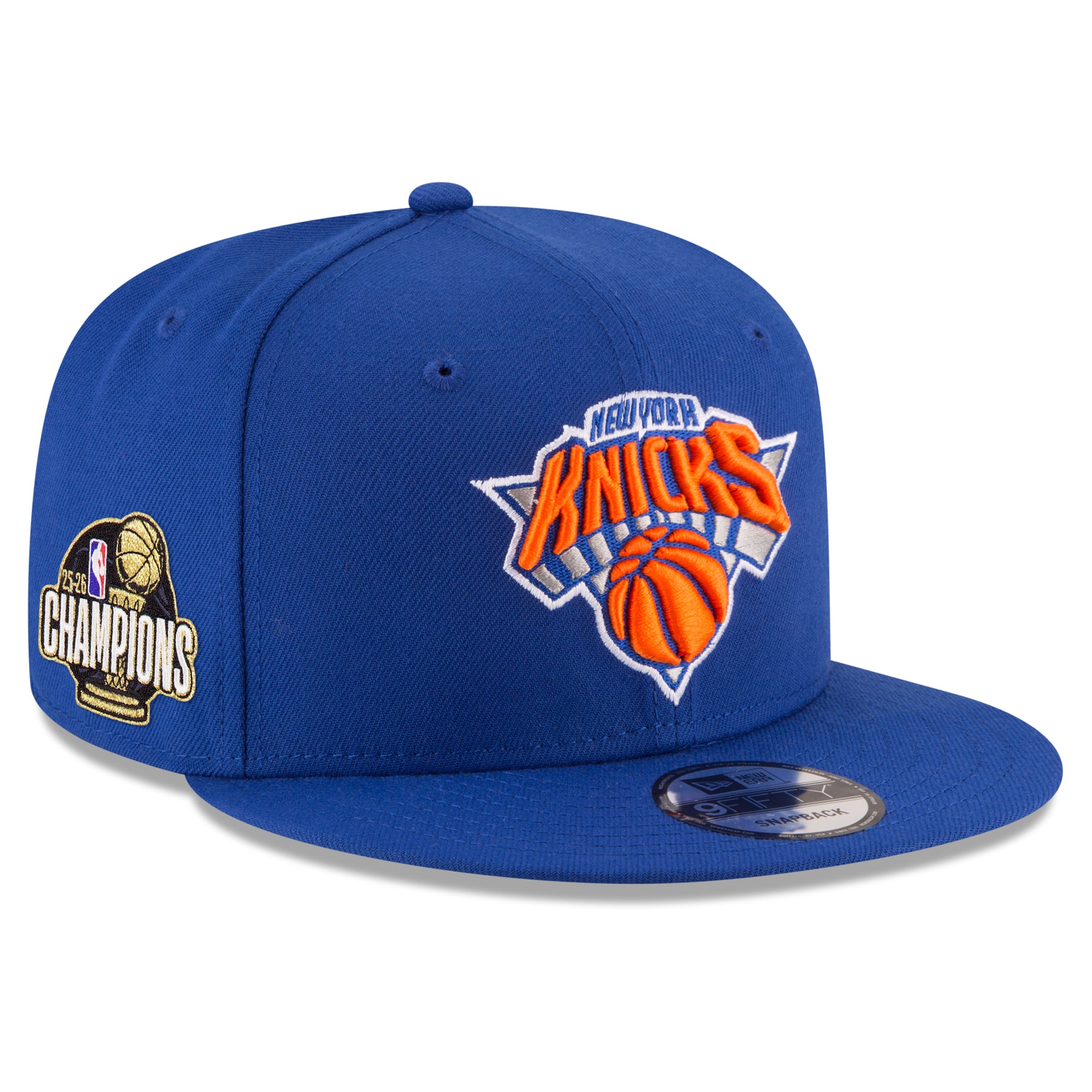 Men's New York Knicks New Era Blue 2026 NBA Finals Champions 9FIFTY Snapback Hat
