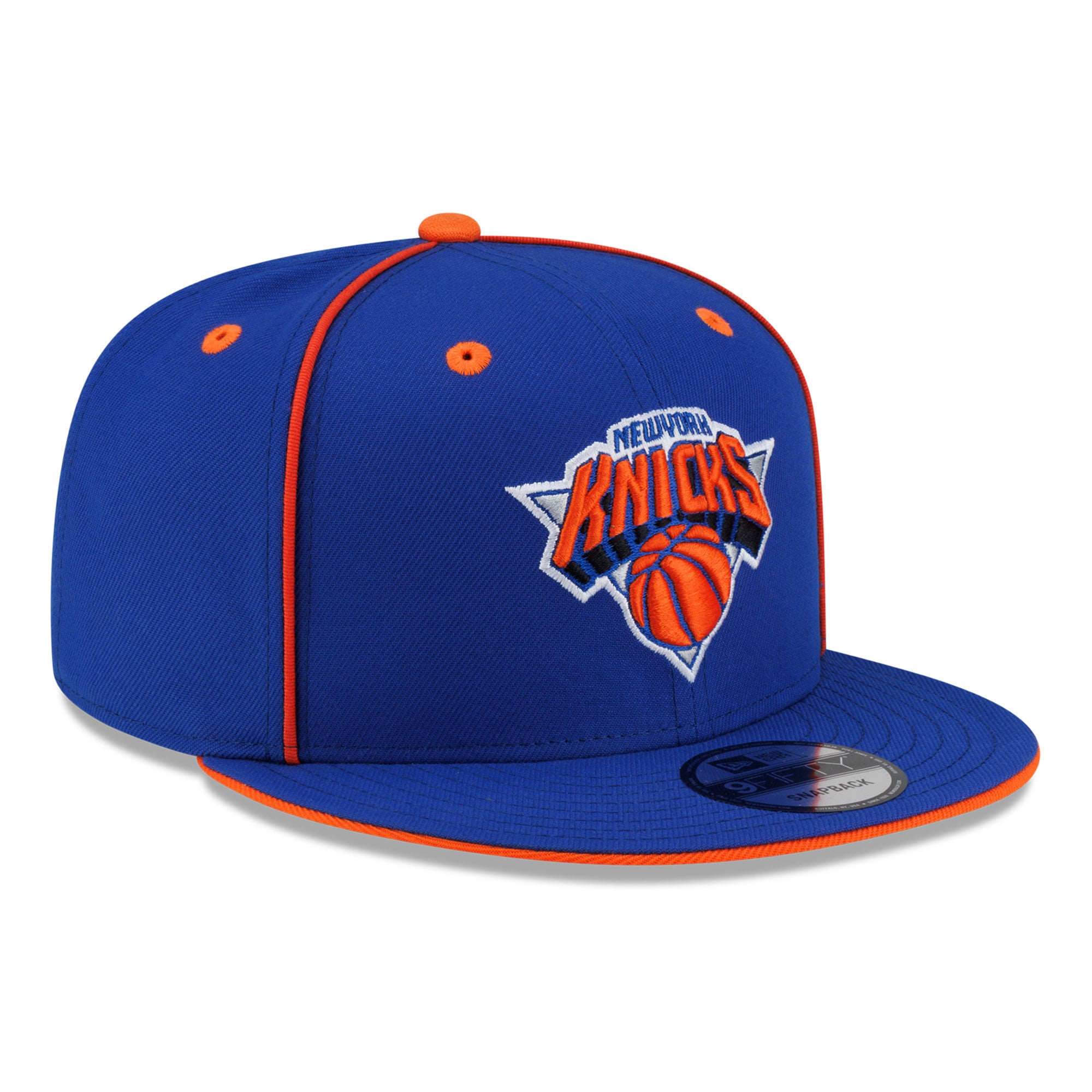 Casquette New Era 9FIFTY Flip Snapback bleue pour homme, New Era New York Knicks