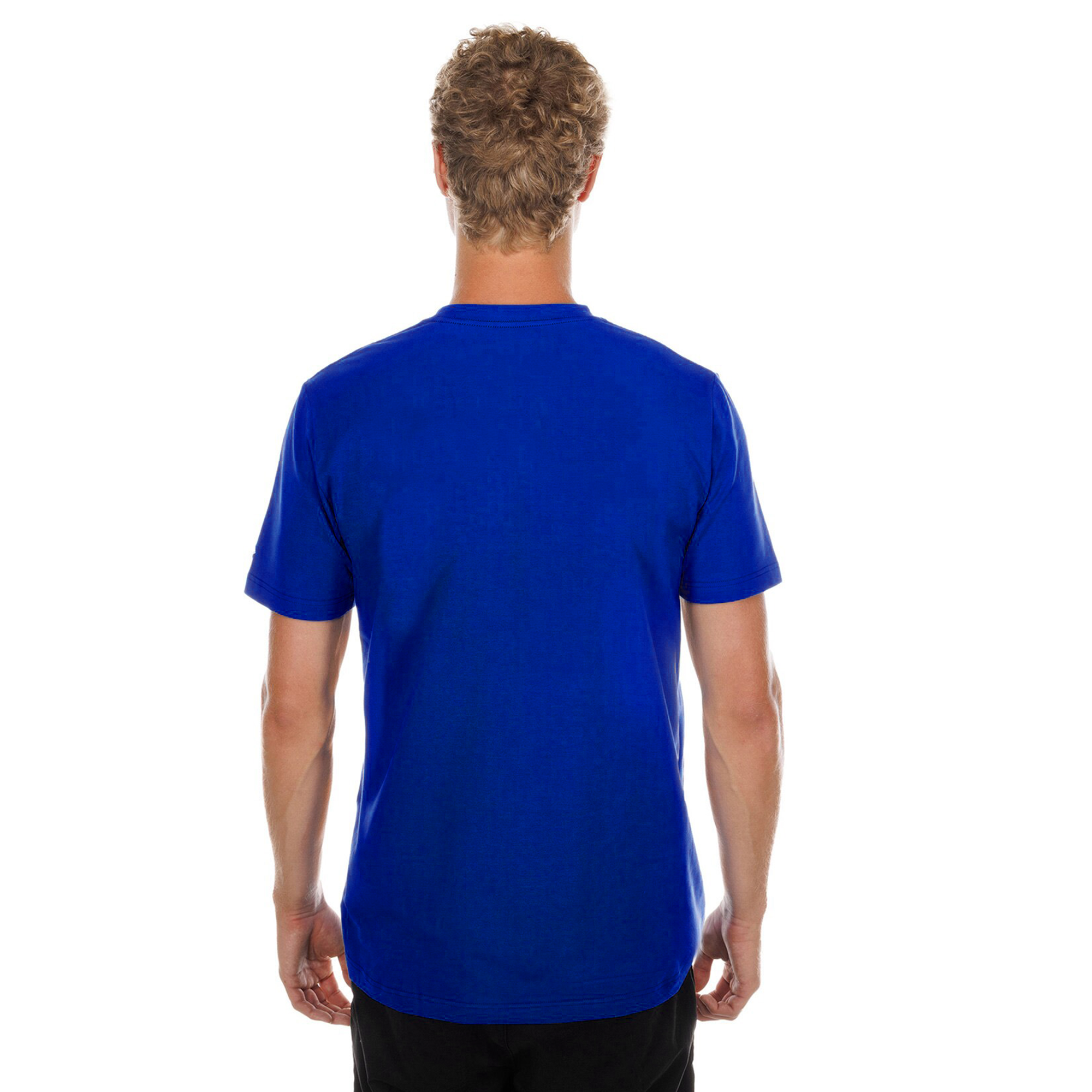 T-shirt New Era bleu pour homme, collection capsule York Knicks Lifestyle, motif floral et fruits