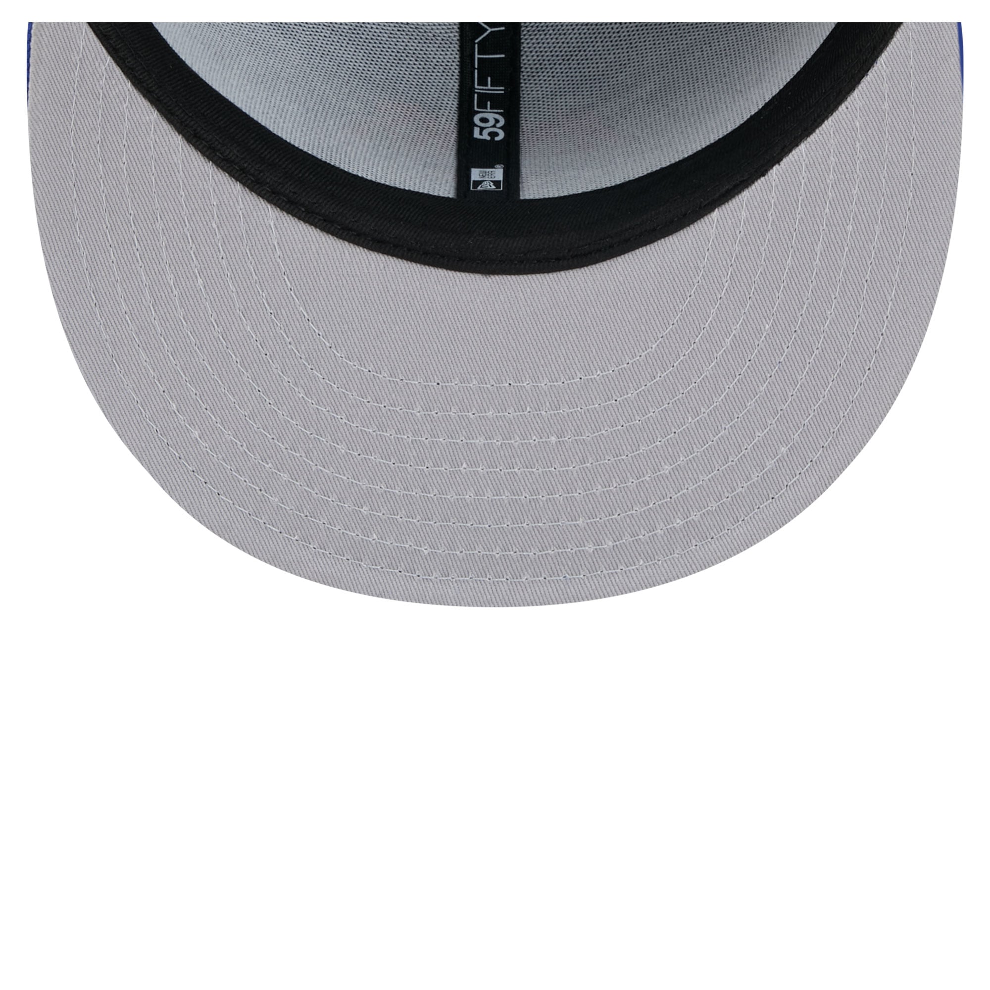 Casquette ajustée New Era 59FIFTY bleue pour homme, motif bannière rose des York Knicks