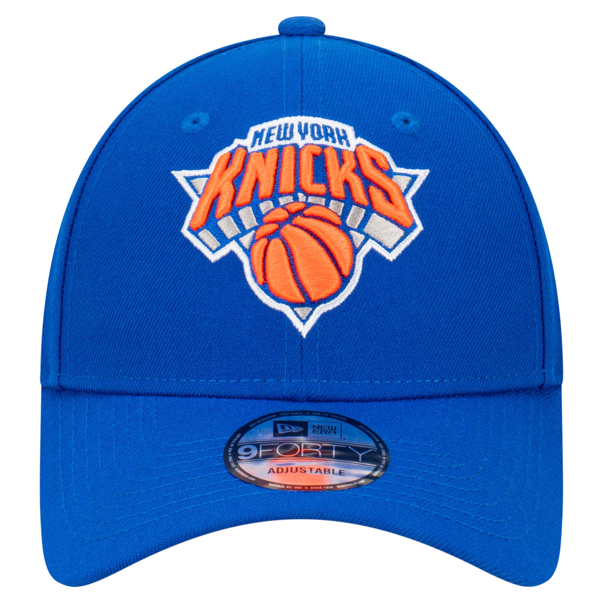 Men's New Era Blue New York Knicks Team 9FORTY Adjustable Hat