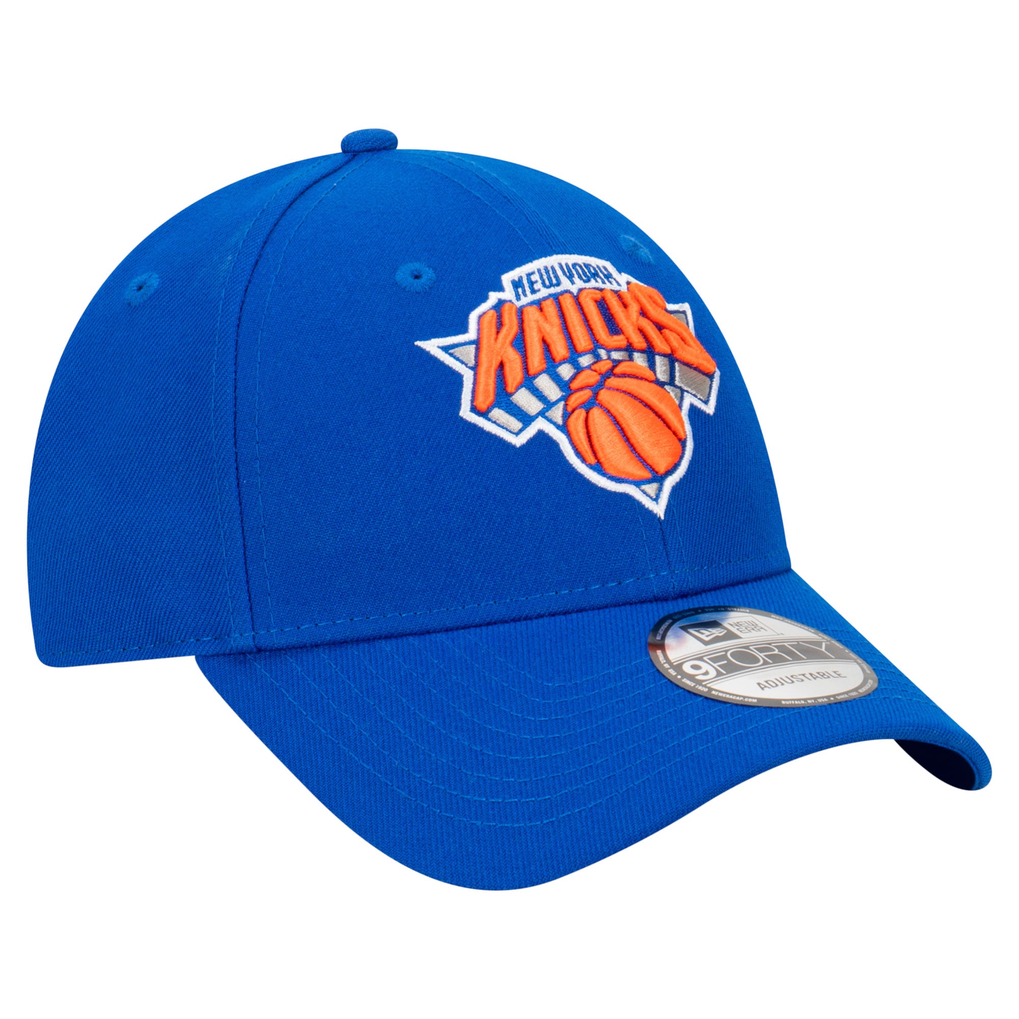 Men's New Era Blue New York Knicks Team 9FORTY Adjustable Hat