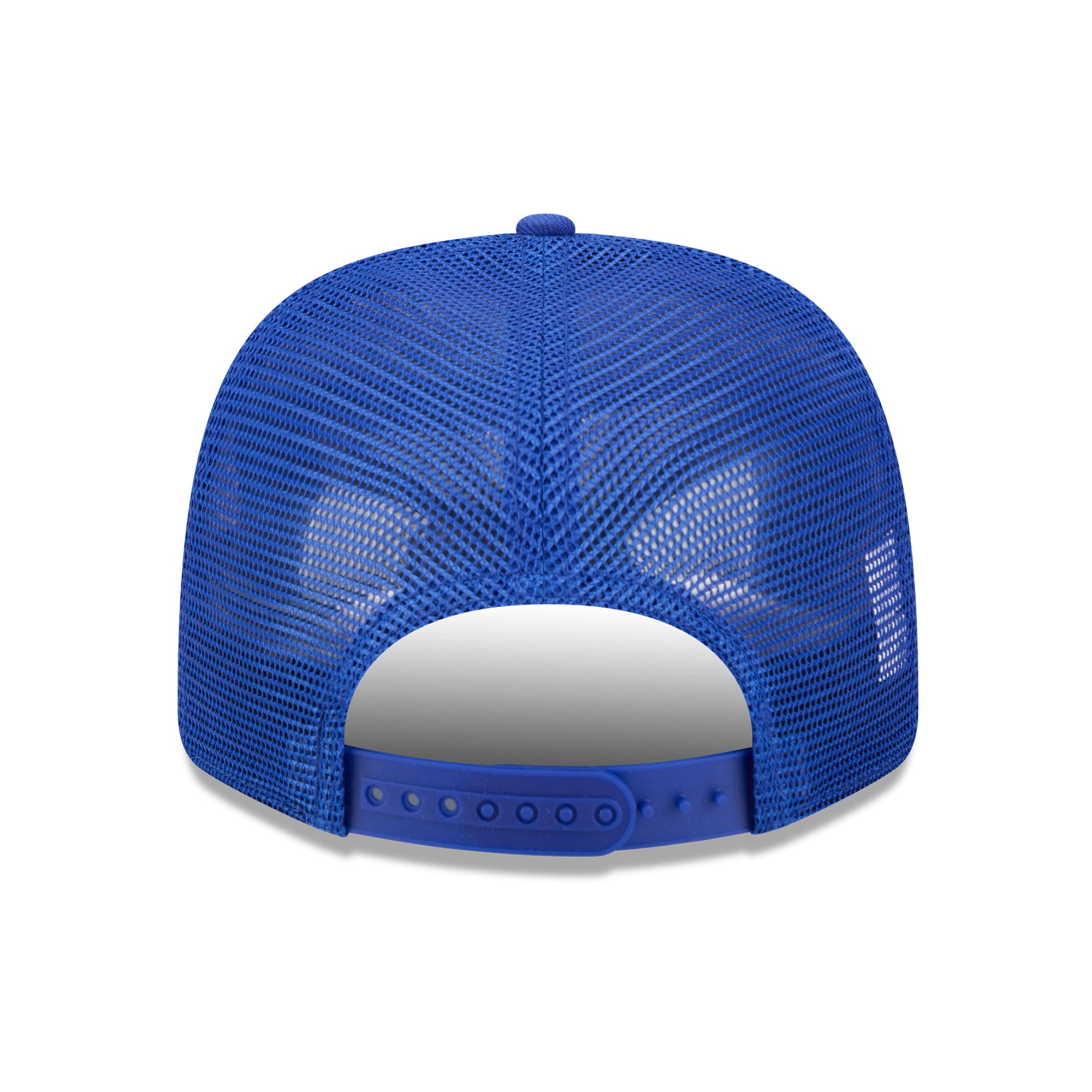 Casquette trucker ajustable New Era bleue New York Knicks 9SEVENTY pour homme