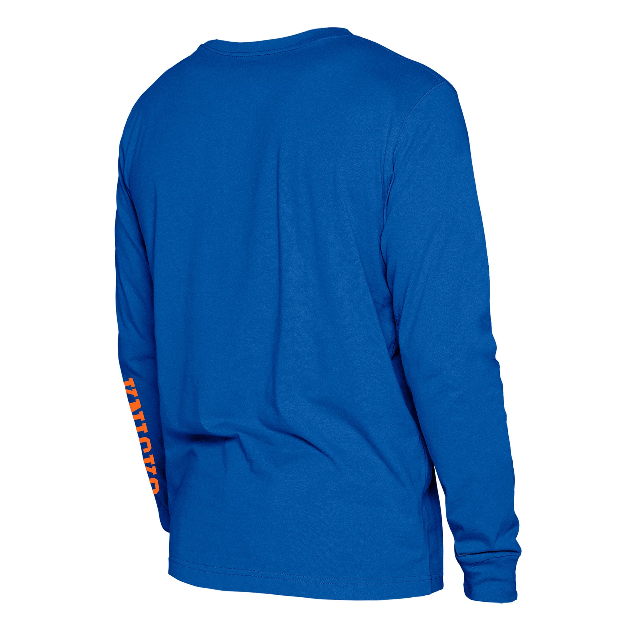 T-shirt à manches longues New Era bleu York Knicks pour homme