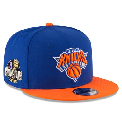 Casquette snapback New Era 9FIFTY New York Knicks, champions NBA 2026 - Bleu/Orange