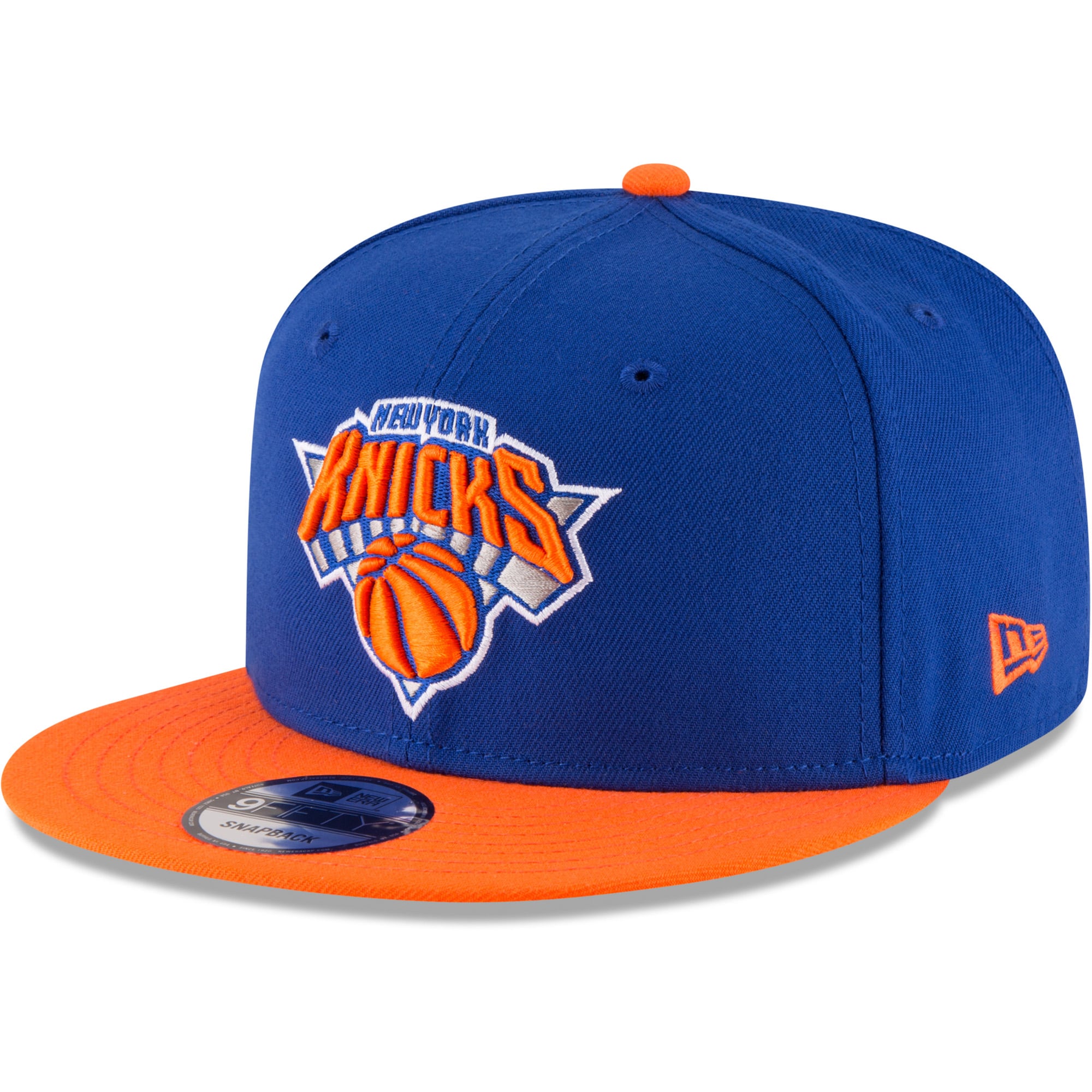 Men's New York Knicks New Era Blue/Orange Two-Tone 9FIFTY Adjustable Hat