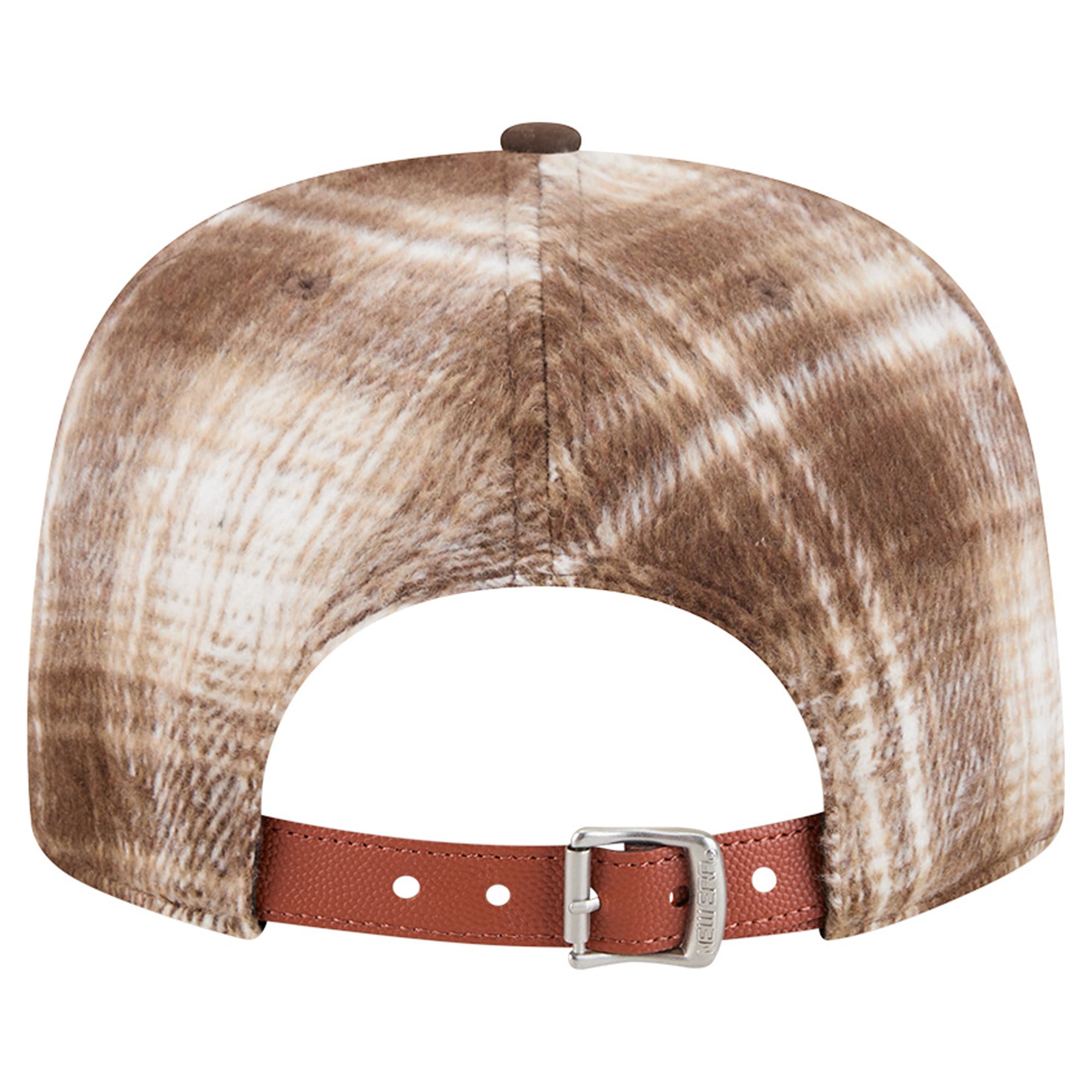 Casquette ajustable New Era marron à carreaux New York Knicks 9FIFTY pour homme