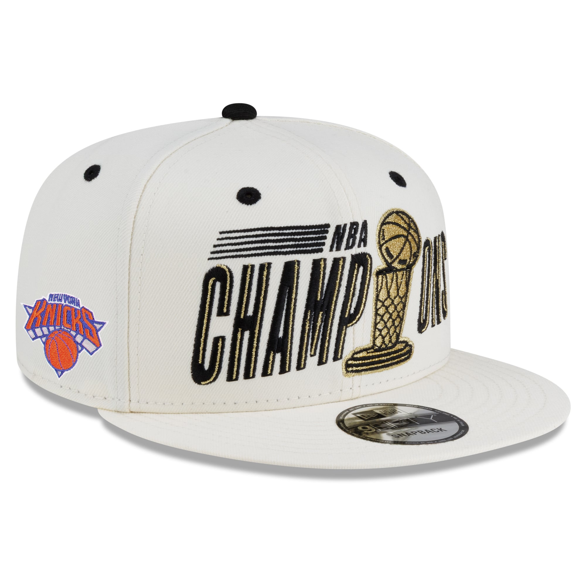 Men's New York Knicks New Era Cream 2026 NBA Finals Champions Parade 9FIFTY Snapback Hat