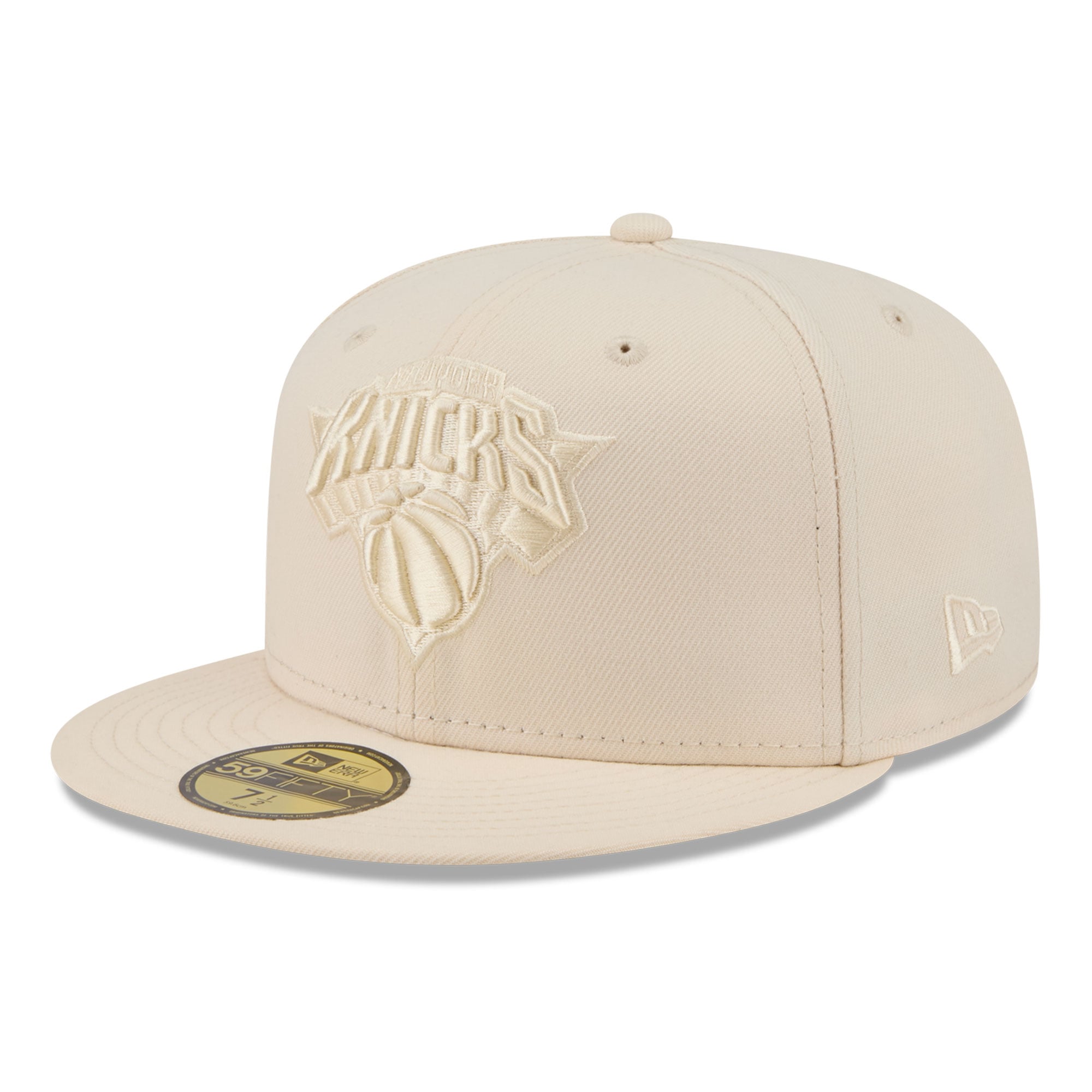 Casquette ajustée New Era crème York Knicks 59FIFTY pour homme