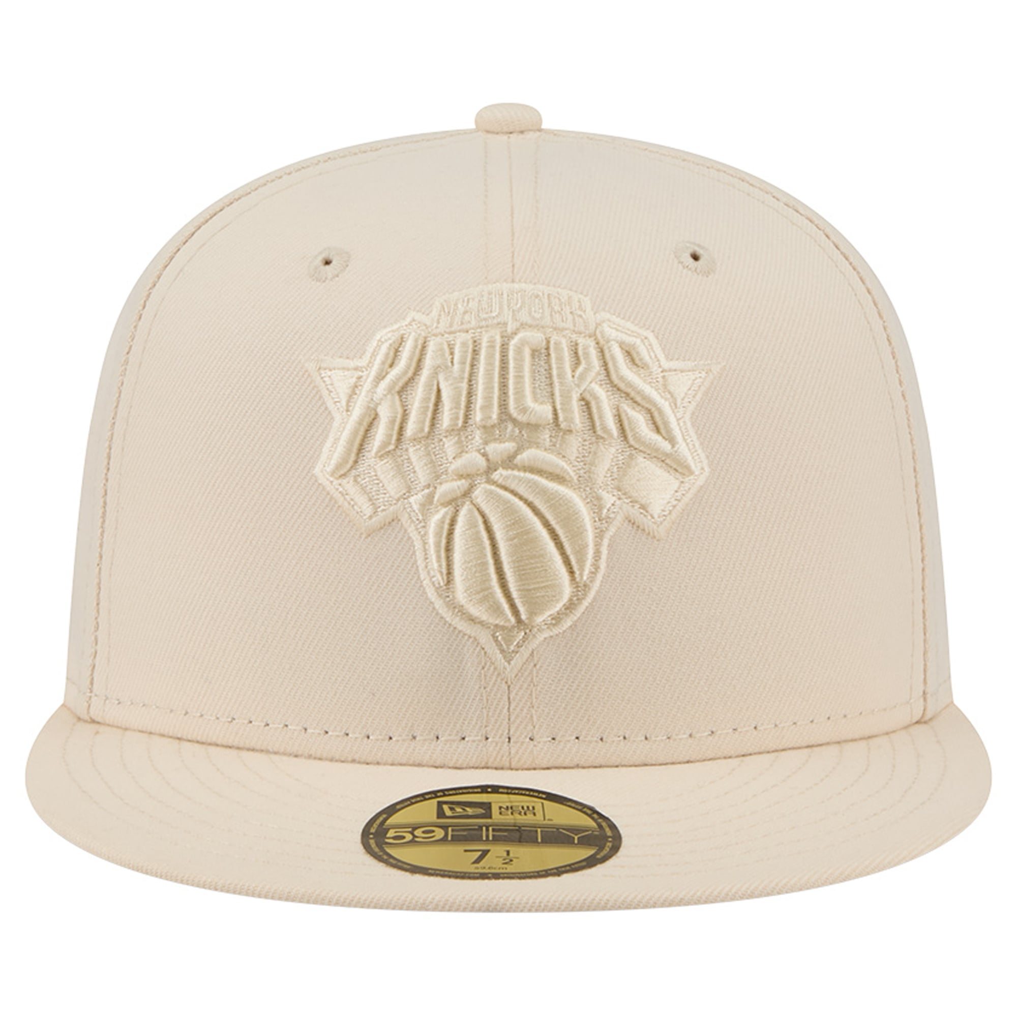 Casquette ajustée New Era crème York Knicks 59FIFTY pour homme