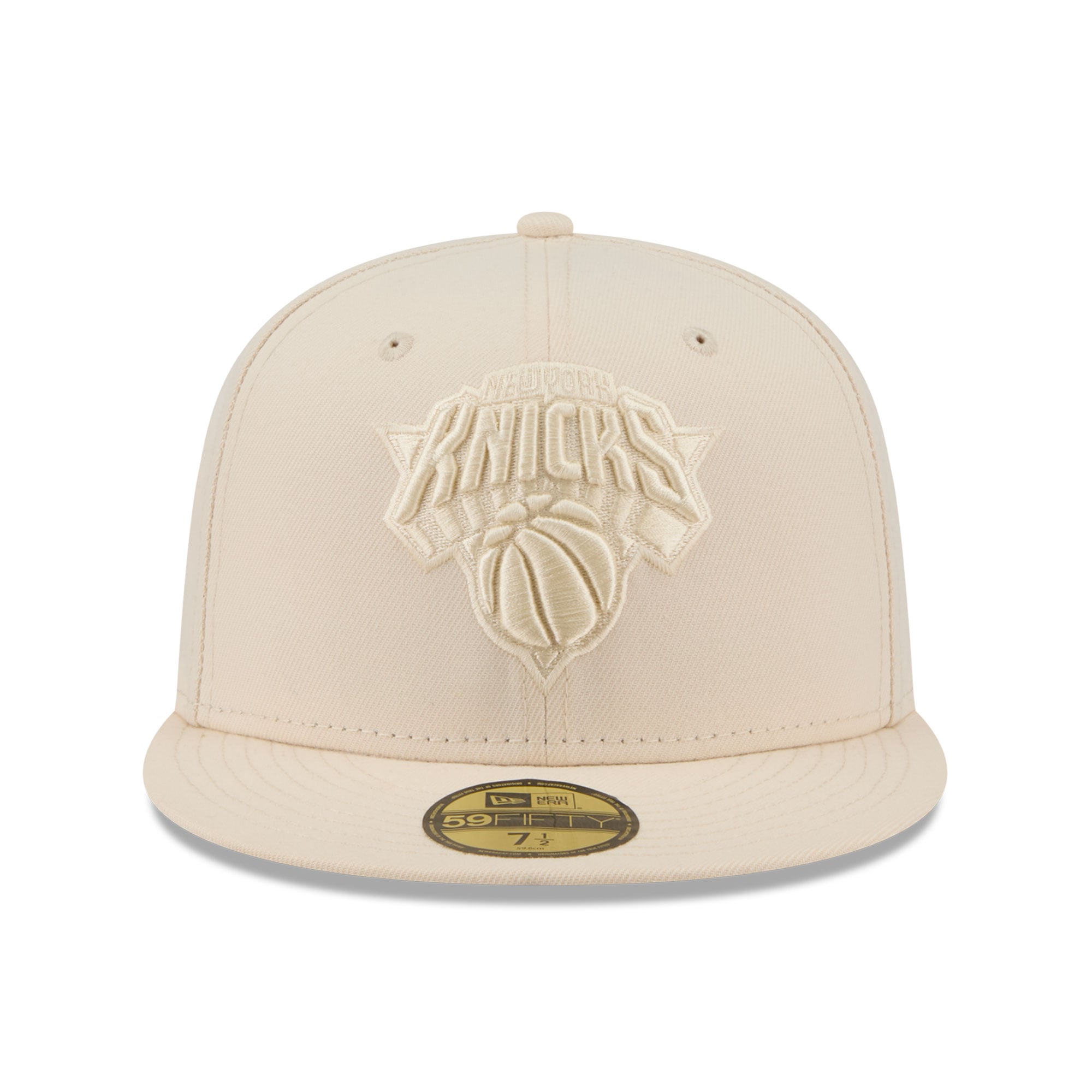 Casquette ajustée New Era crème York Knicks 59FIFTY pour homme