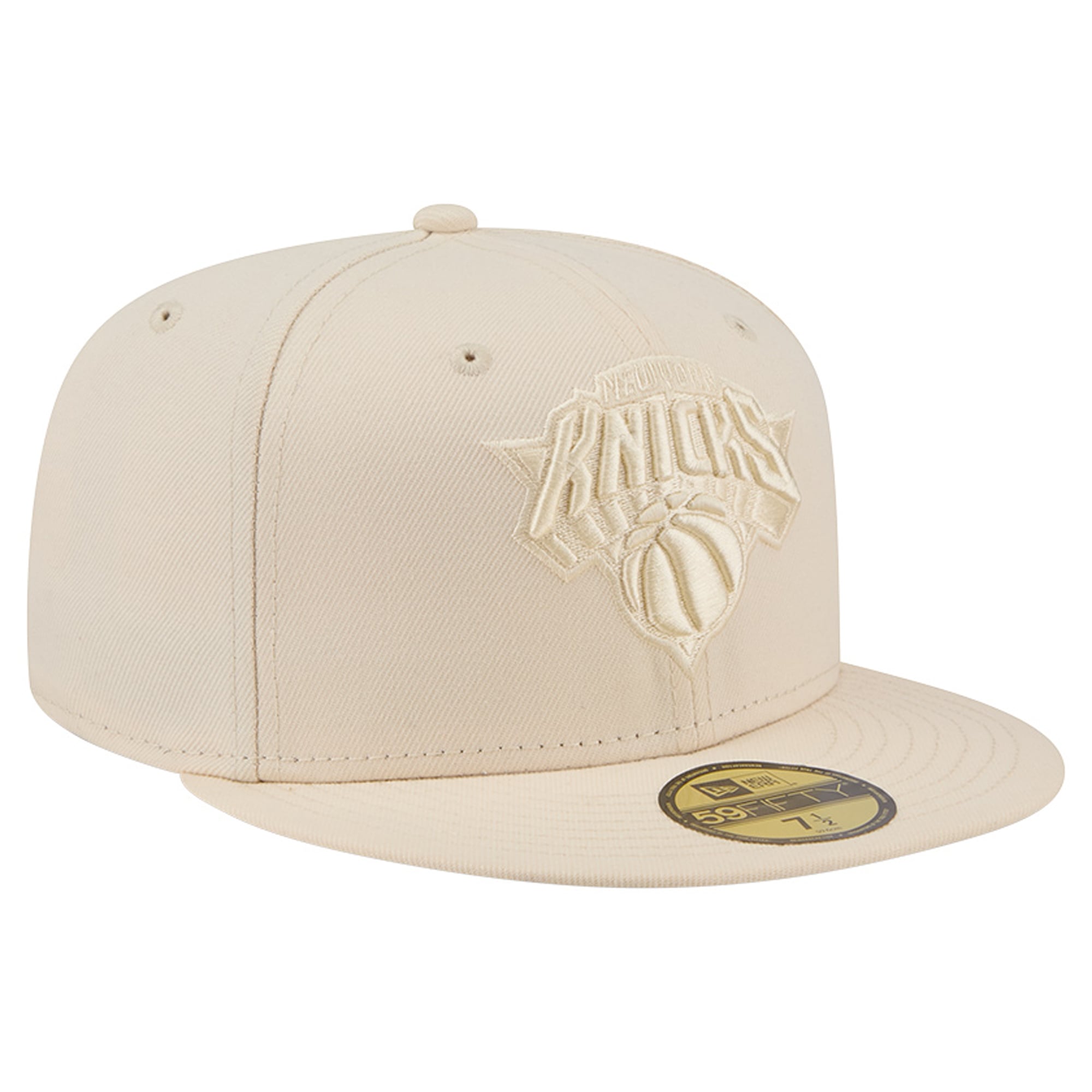 Casquette ajustée New Era crème York Knicks 59FIFTY pour homme