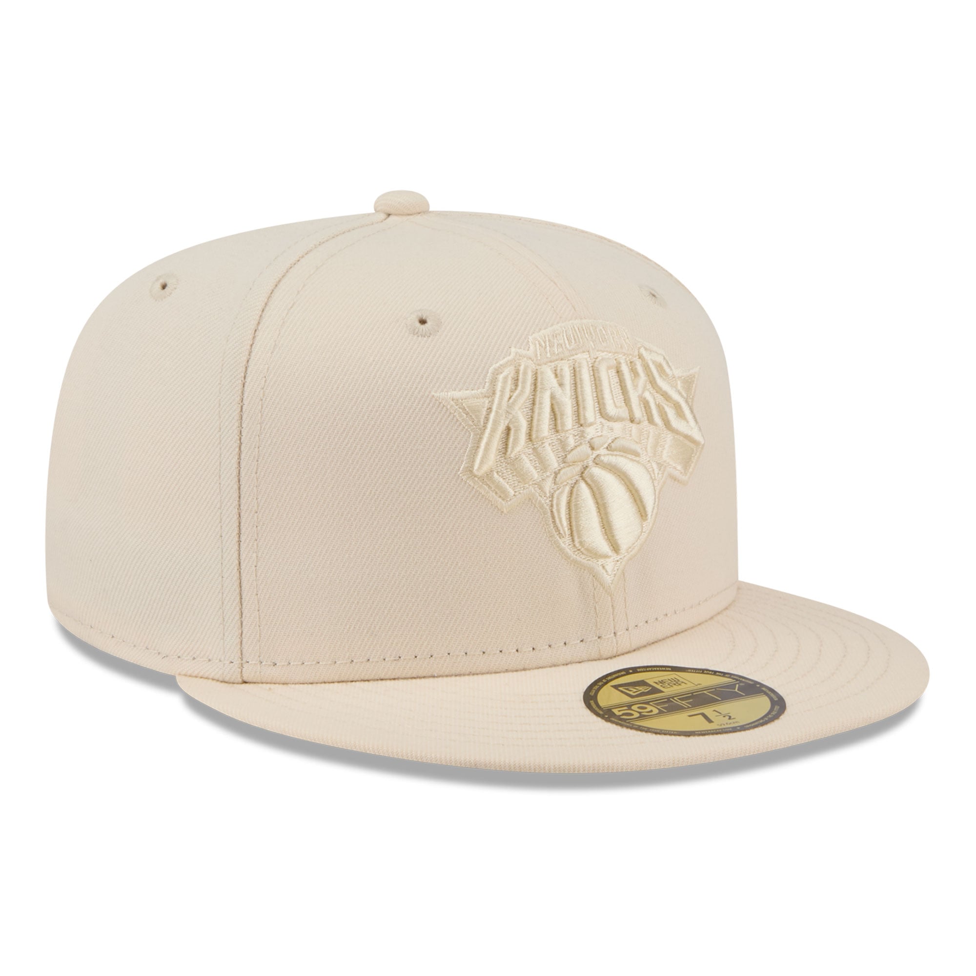 Casquette ajustée New Era crème York Knicks 59FIFTY pour homme