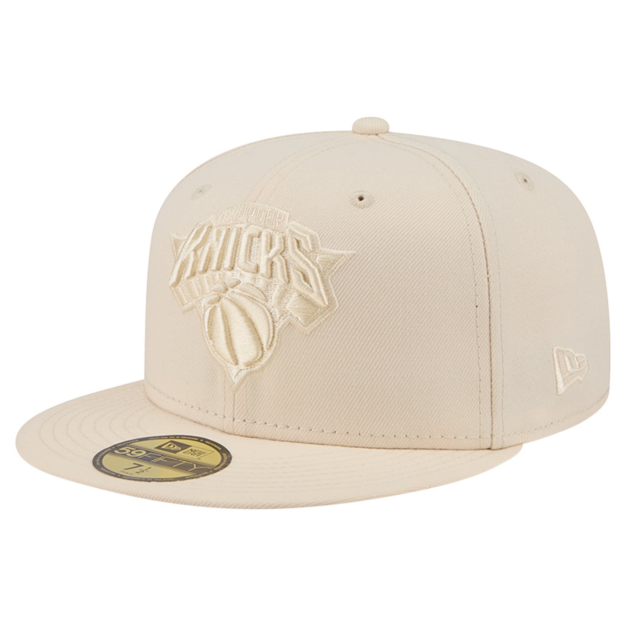 Men's New Era Cream York Knicks Color Pack 59FIFTY Fitted Hat