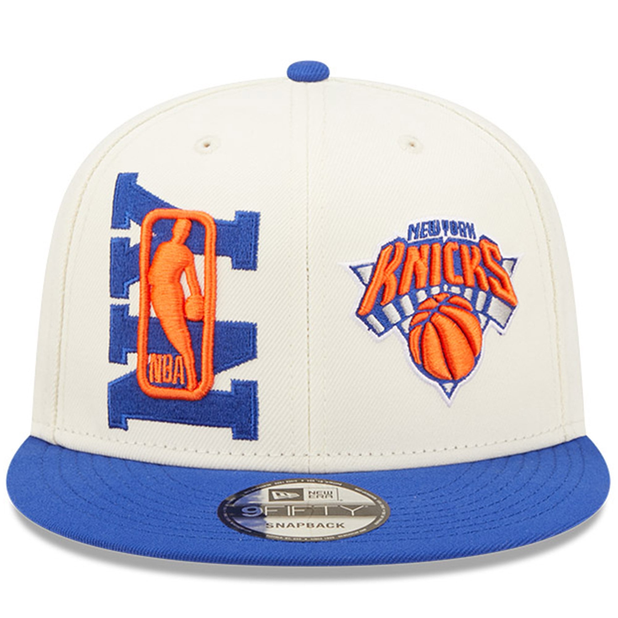 Men's New Era Cream/Blue New York Knicks 2022 NBA Draft 9FIFTY