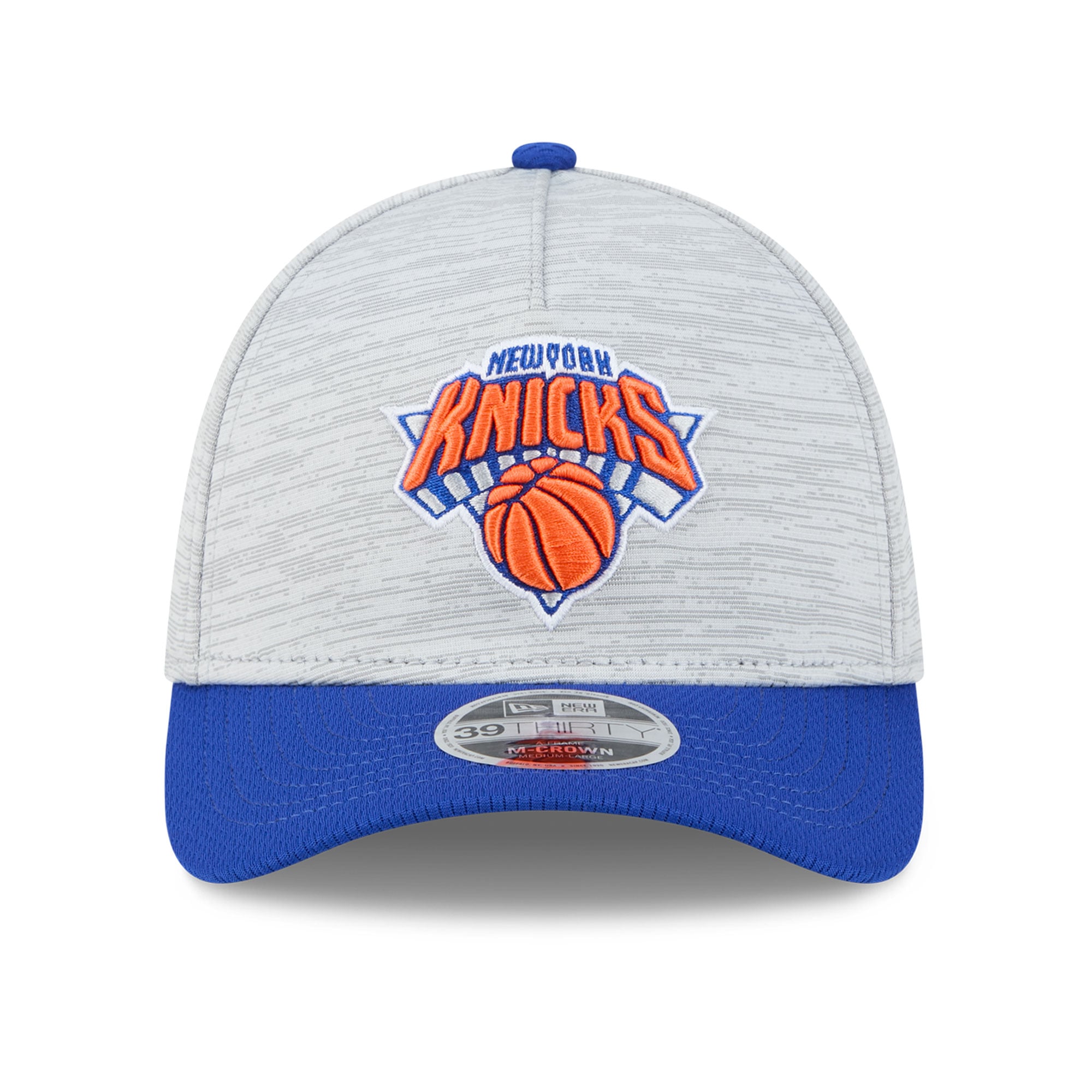 Casquette New Era grise York Knicks 39THIRTY M-Crown Tech Stretch pour homme
