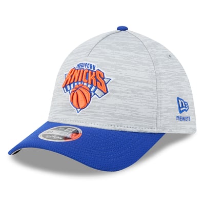  New York Knicks New Era 39THIRTY M-Crown Tech Stretch Hat - Gray