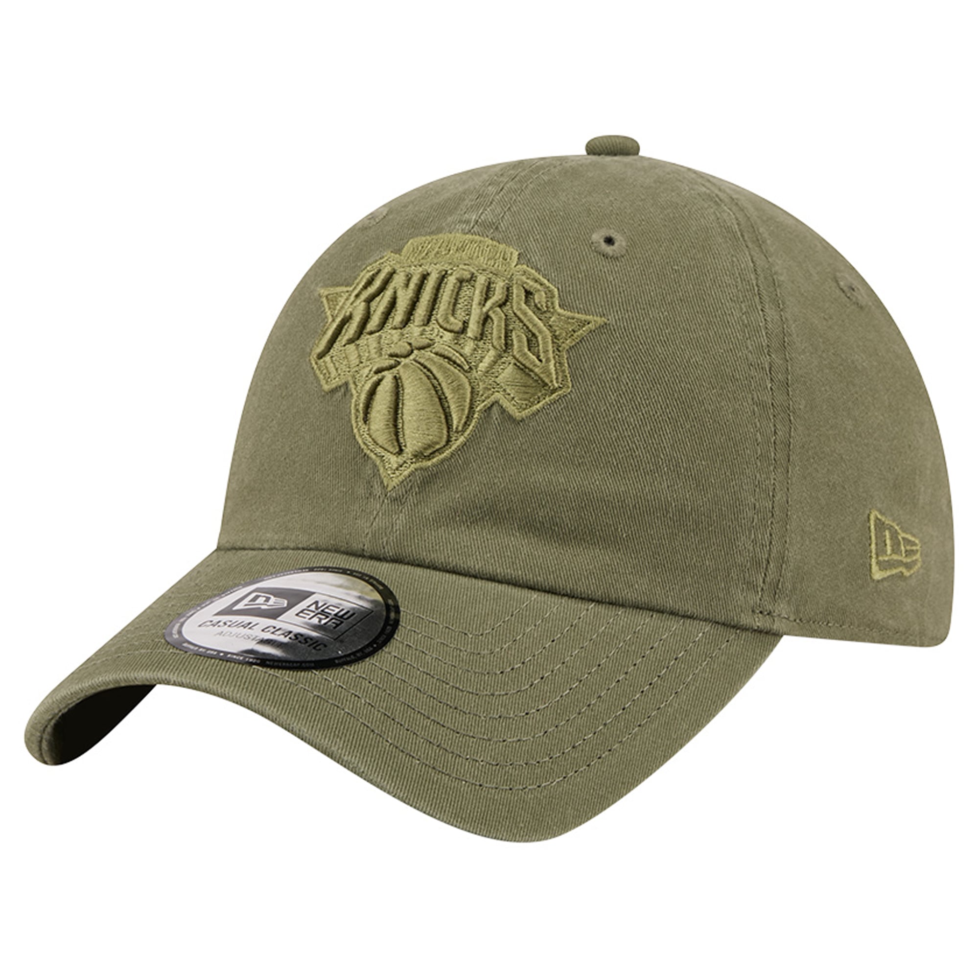Casquette New Era verte New York Knicks pour homme, coloris classique et décontractée, ajustable