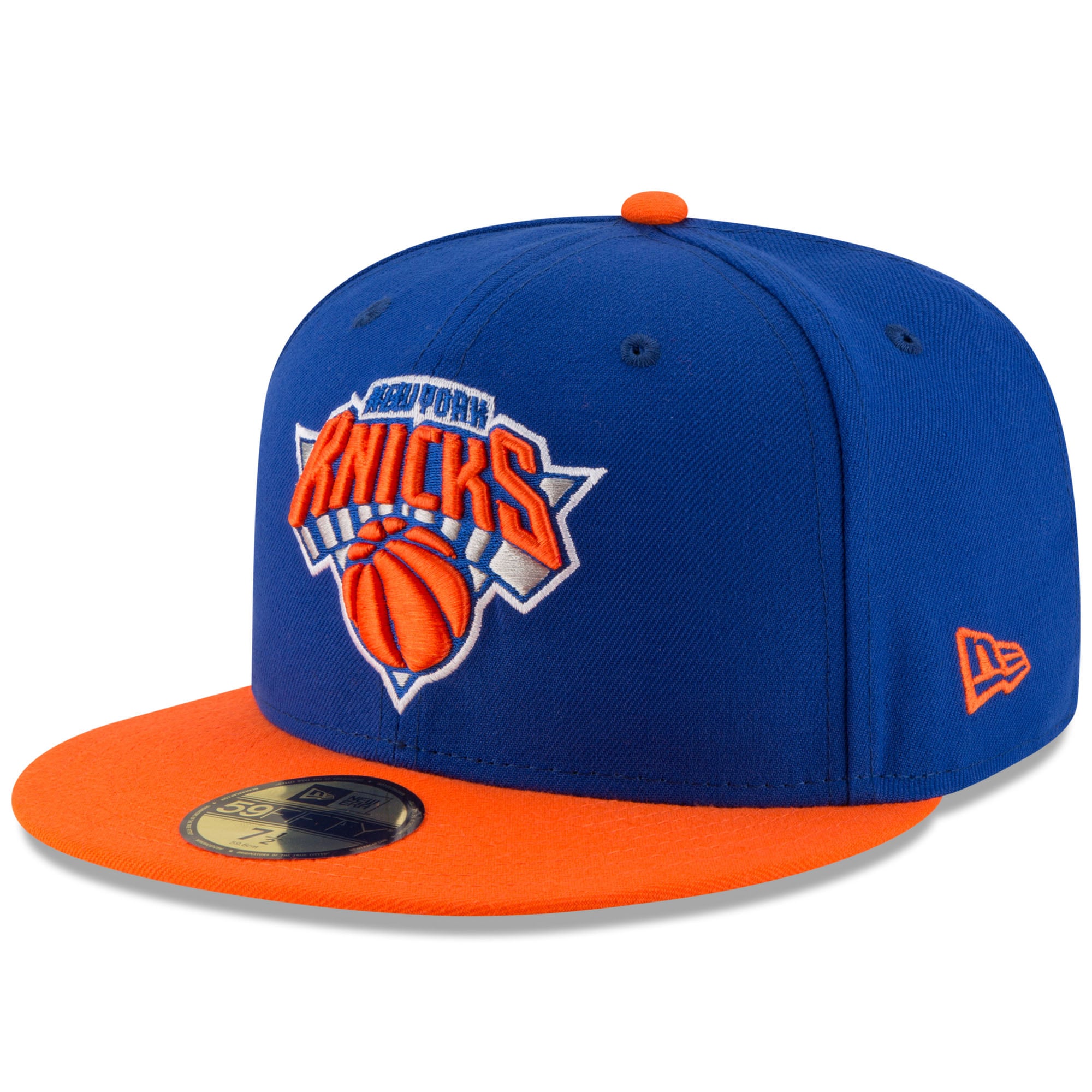 Men's New York Knicks New Era Royal/Orange Official Team Color 2Tone 59FIFTY Fitted Hat