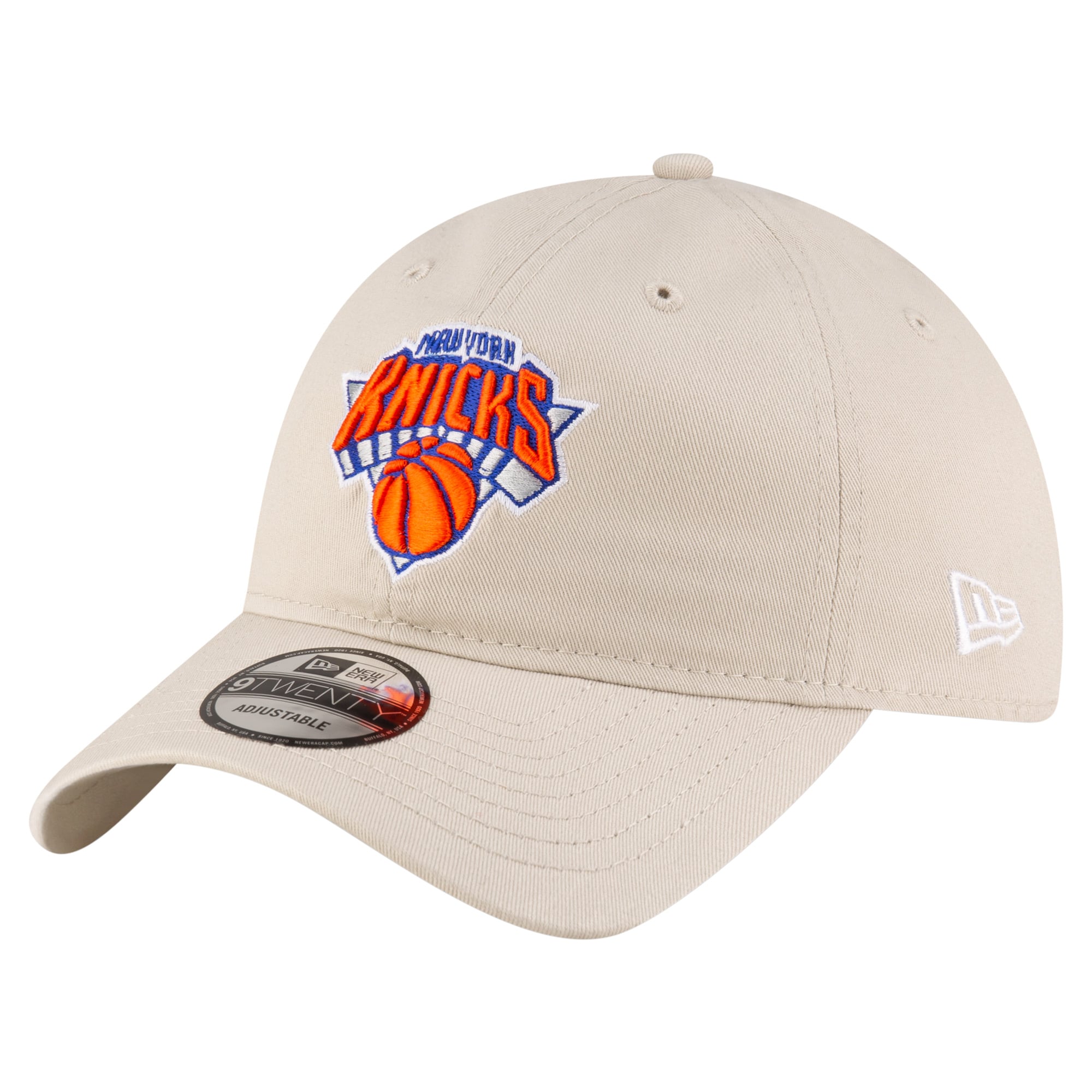 Men's New York Knicks New Era Tan Basic 9TWENTY Adjustable Hat