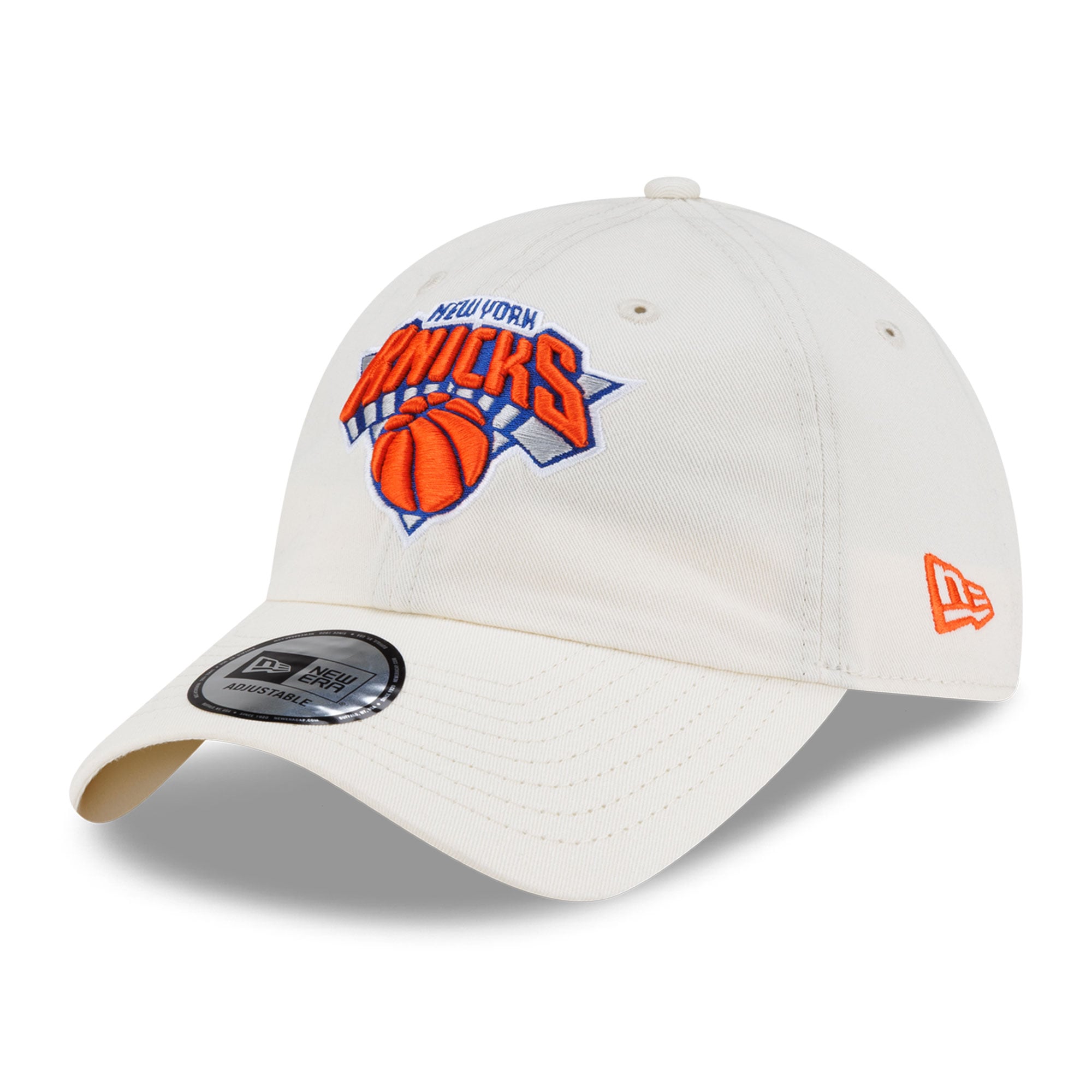 Casquette ajustable New Era blanche New York Knicks pour homme